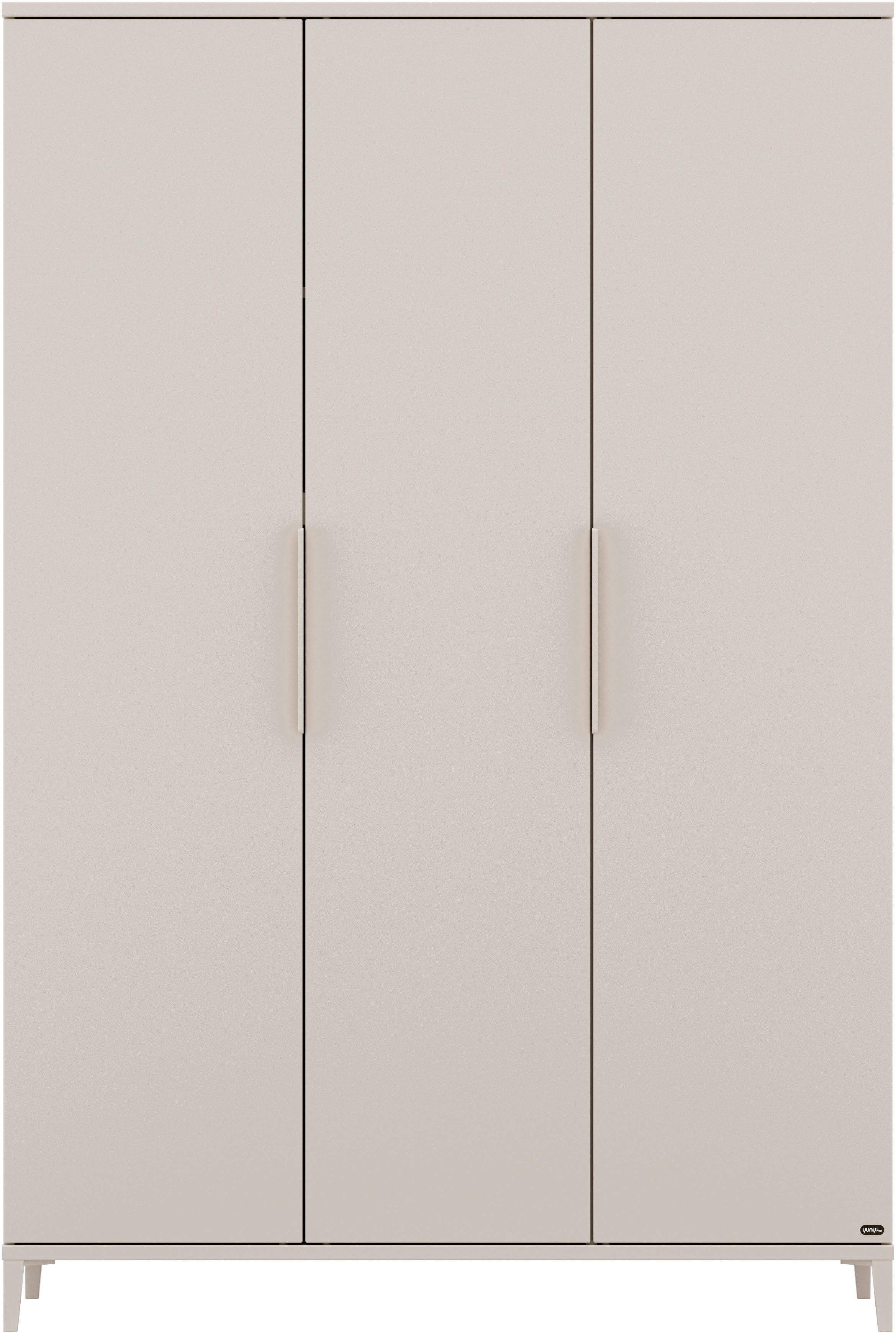 YUNY by PAIDI Kleiderschrank SISTER LOU inkl. Kleiderstangen und Einlegeböden Beige, zertifizierte Qualität, Soft-Close