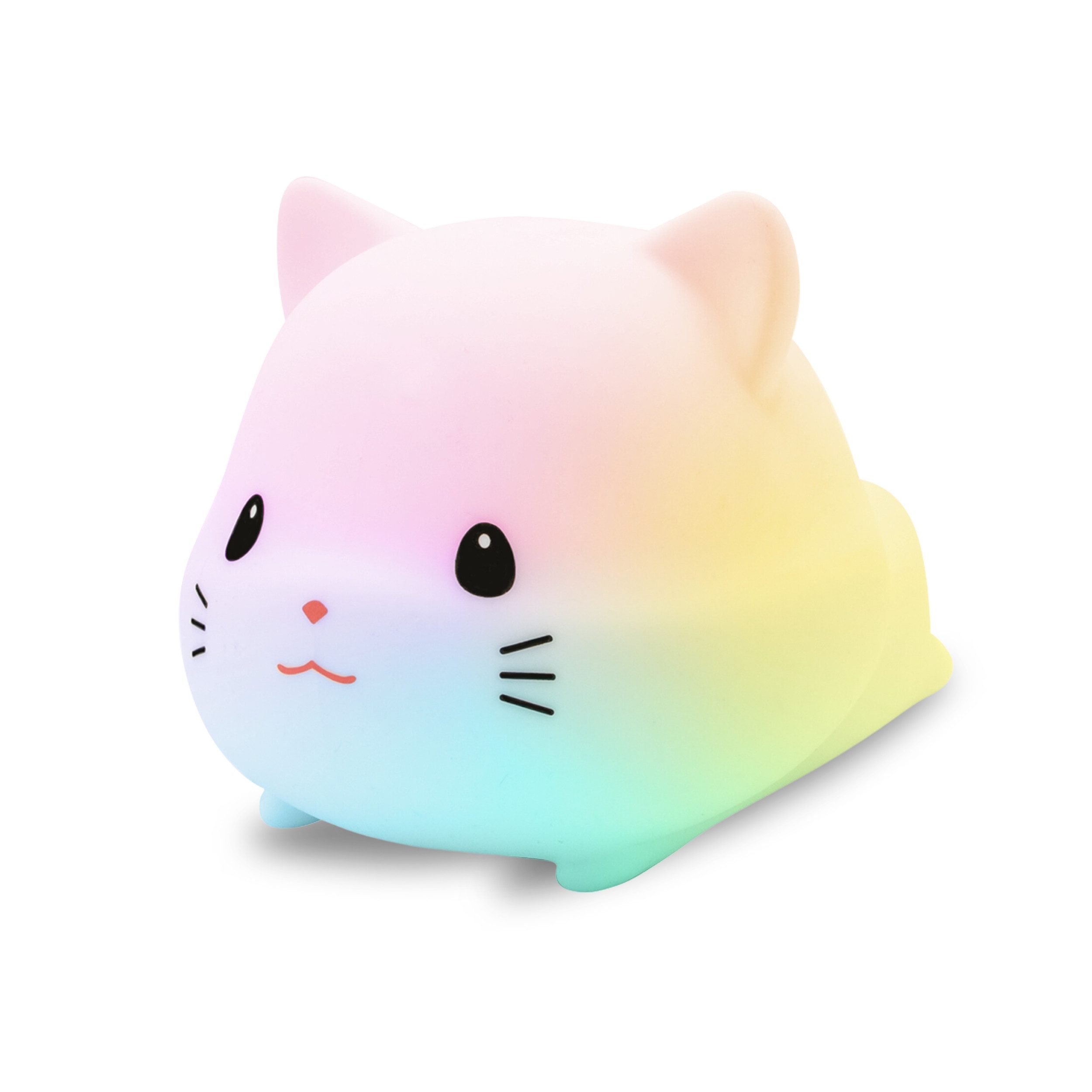 Vulpes Goods LED Nachtlicht BabyCare Katze, LED fest integriert, RGBW, dimmbar mit Timer und Farbwechsel