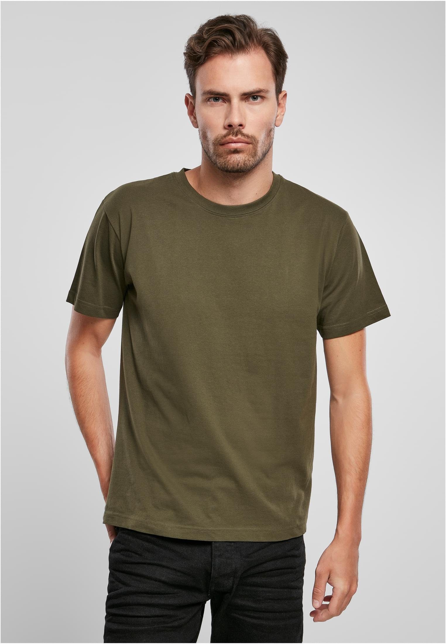 Brandit Kurzarmshirt Herren Brandit Premium Shirt (1-tlg) olive