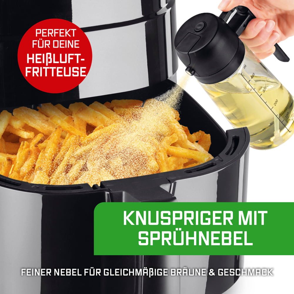 GOURMETmaxx Ölspender GOURMETmaxx 2-in-1 Ölsprüher & -spender, (1-tlg), GOURMETmaxx 2-in-1 Ölsprüher & -spender – Bild 4 von 5