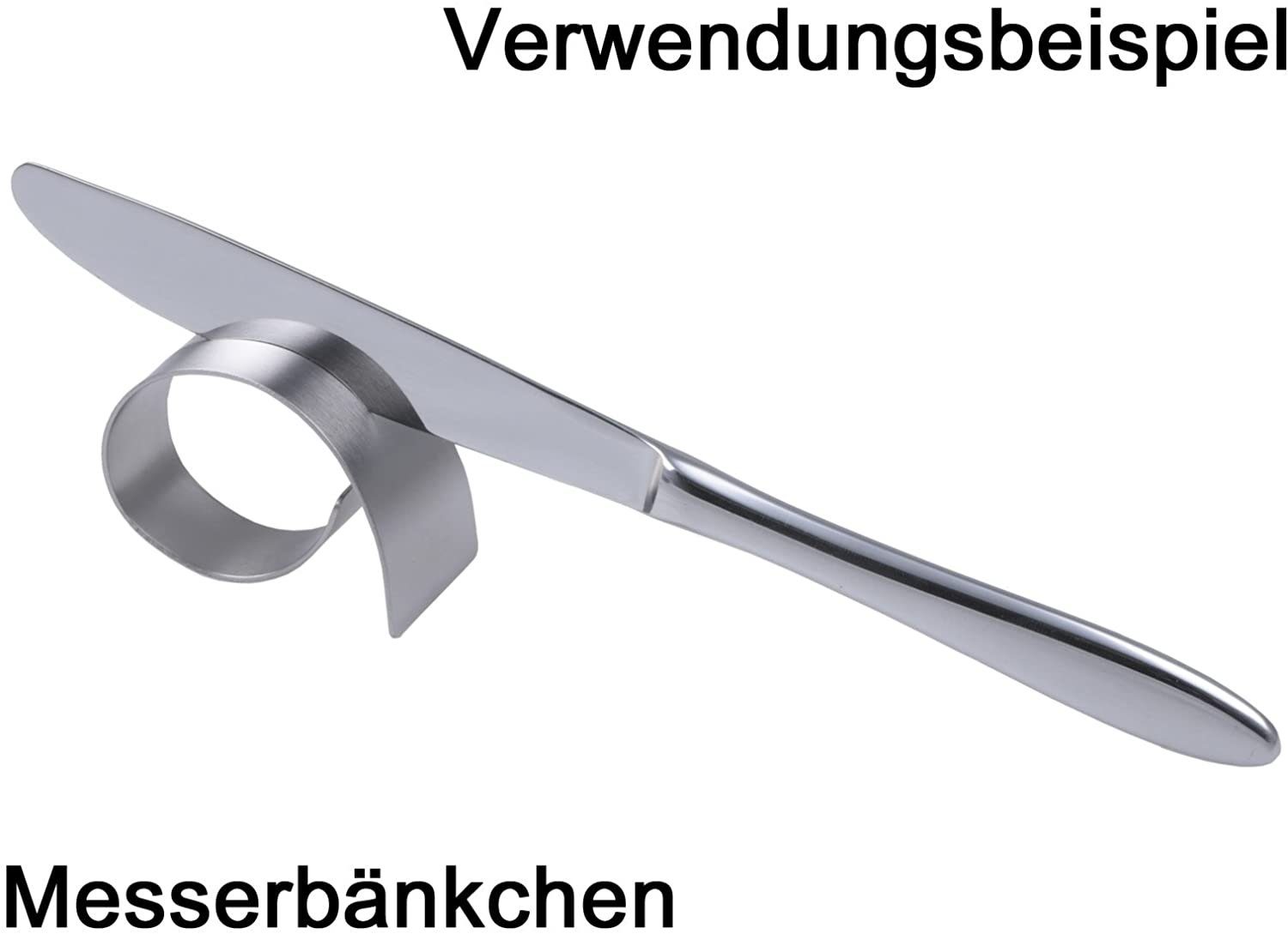 texpot Serviettenring 6 Stück aus Edelstahl mit Schlitz Tischdeko, Edelstahl, (6-tlg), mit Schlitz