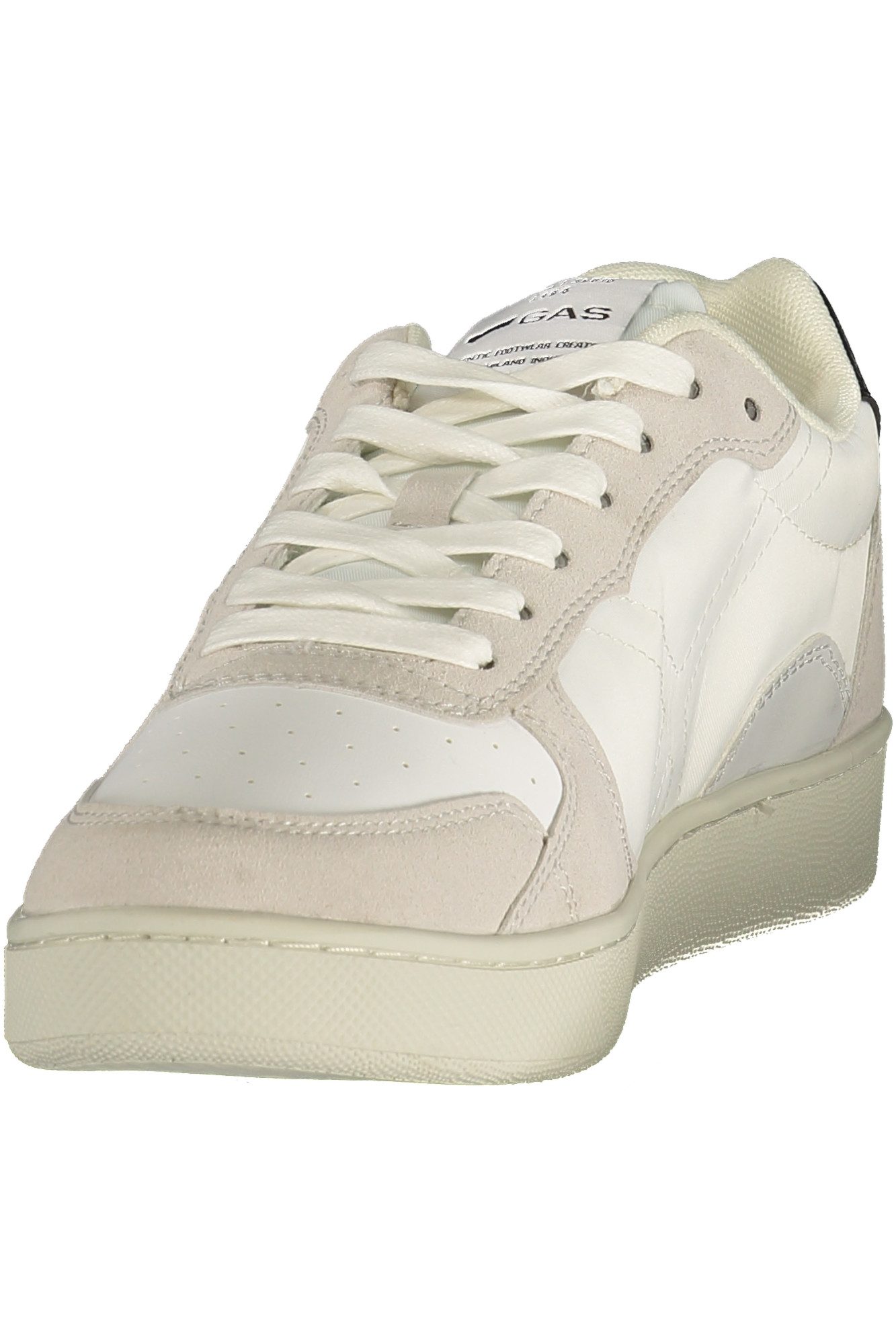 GAS Sneaker Weißer Herrensportschuh mit Kontrastdetails und