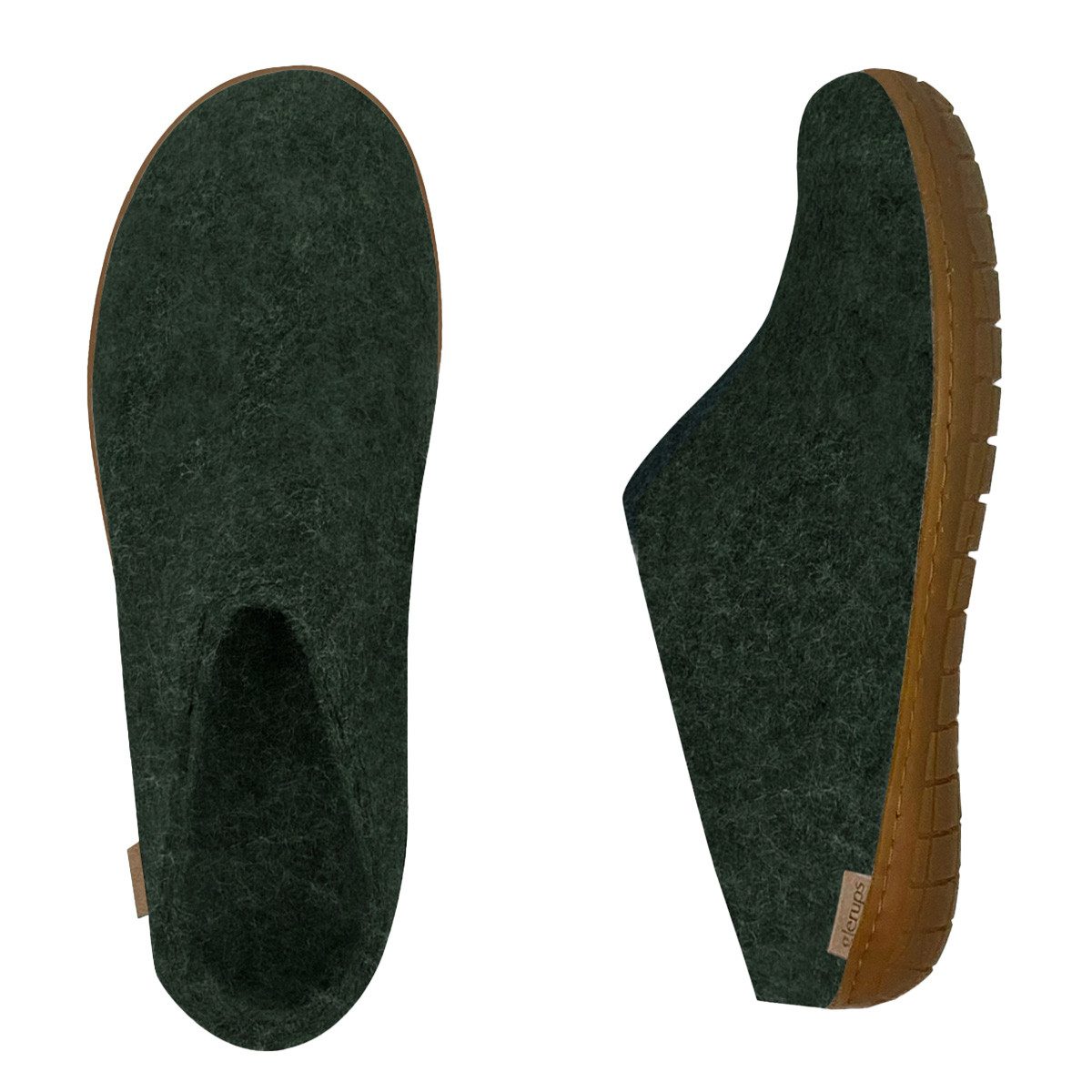 glerups dk Kautschuksohle Pantoffel Pantoffeln - 100% Wolle für hohen Tragekomfort – Bild 3 von 4