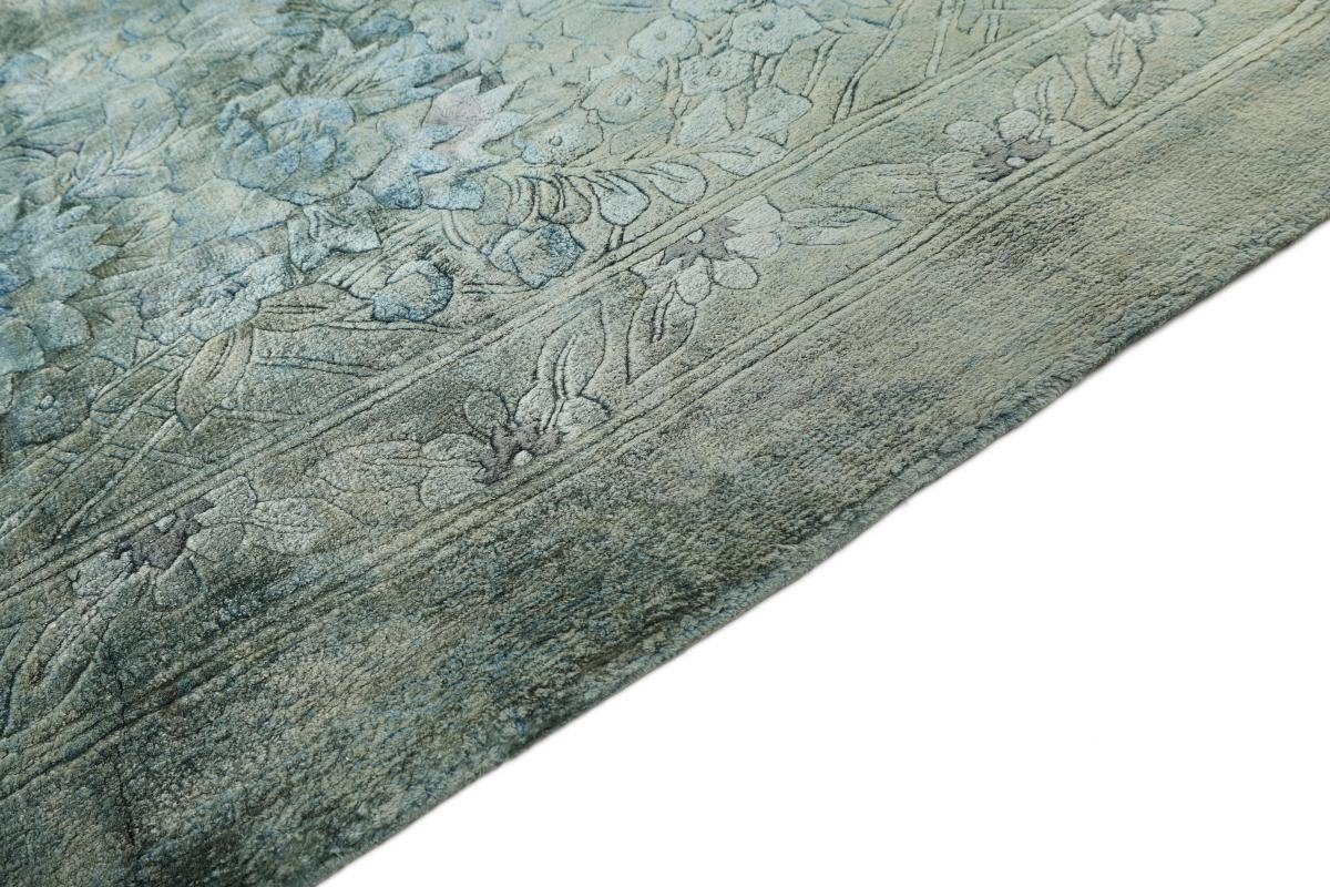 rechteckig, Nain Seide Seidenteppich Trading, Moderner Handgeknüpfter China Colored Orientteppich, mm 272x360 Höhe: 8
