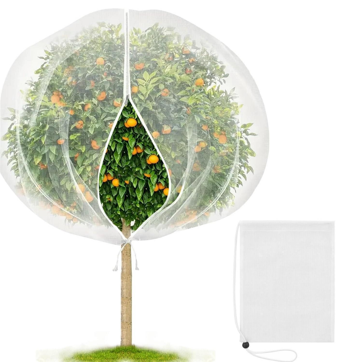 LuxusKollektion Schutznetz Pflanzenschutznetz 2er Set 3x3m Insektenschutz