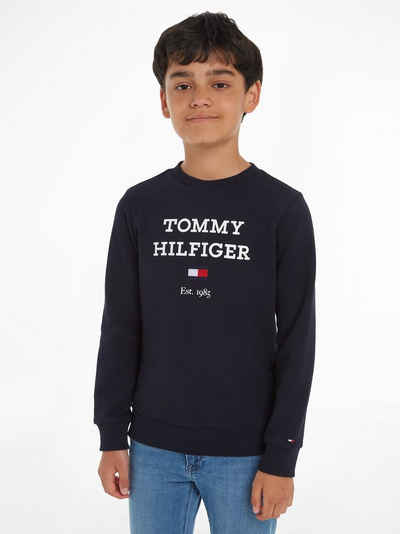 Tommy Hilfiger Sweatshirt TH LOGO SWEATSHIRT mit großem Logo