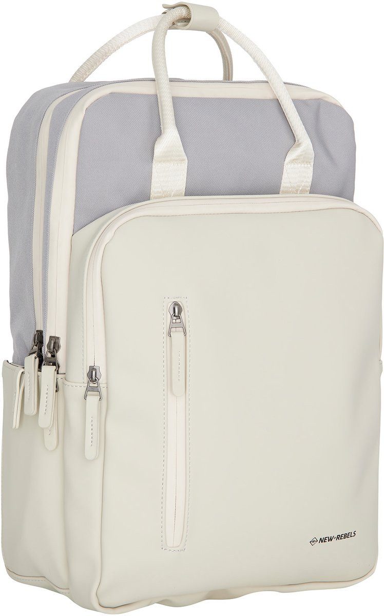 NEW REBELS Rucksack Ferron Milwaukee Handel Beige 19L, mit Laptopfach