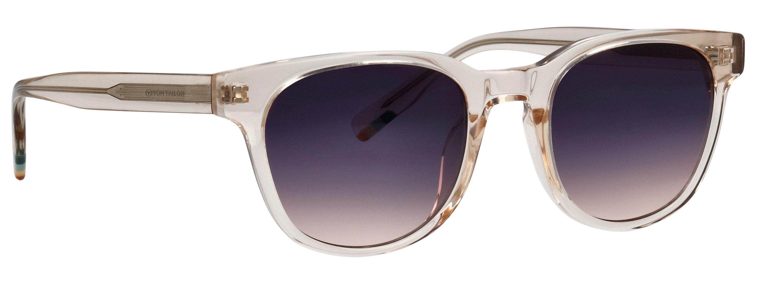 TOM TAILOR Sonnenbrille Modell 676018 Form Karree/Soft, Logoschriftzug auf Bügel, Kunststofffassung