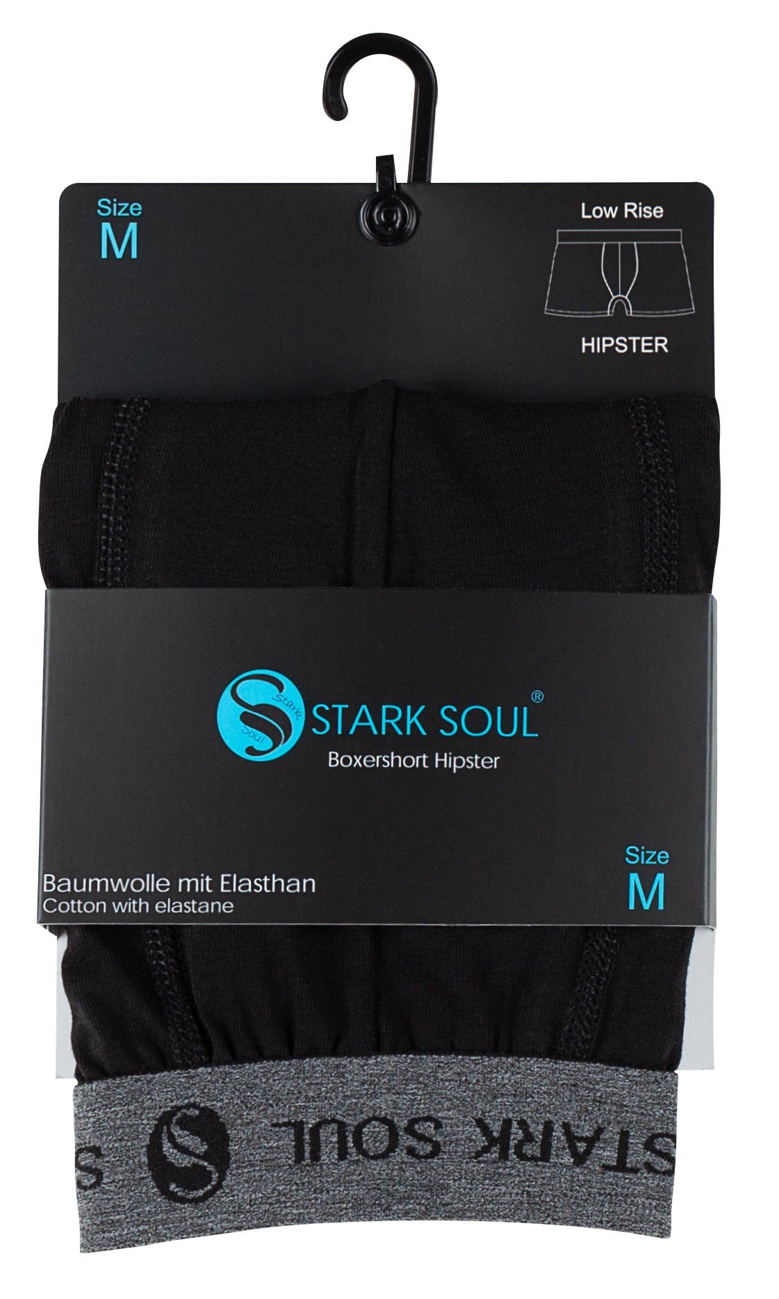 Stark Soul® Boxershorts Herren Boxershorts, Hipster im 6er Pack, Baumwoll-Unterhosen 6er-Pack