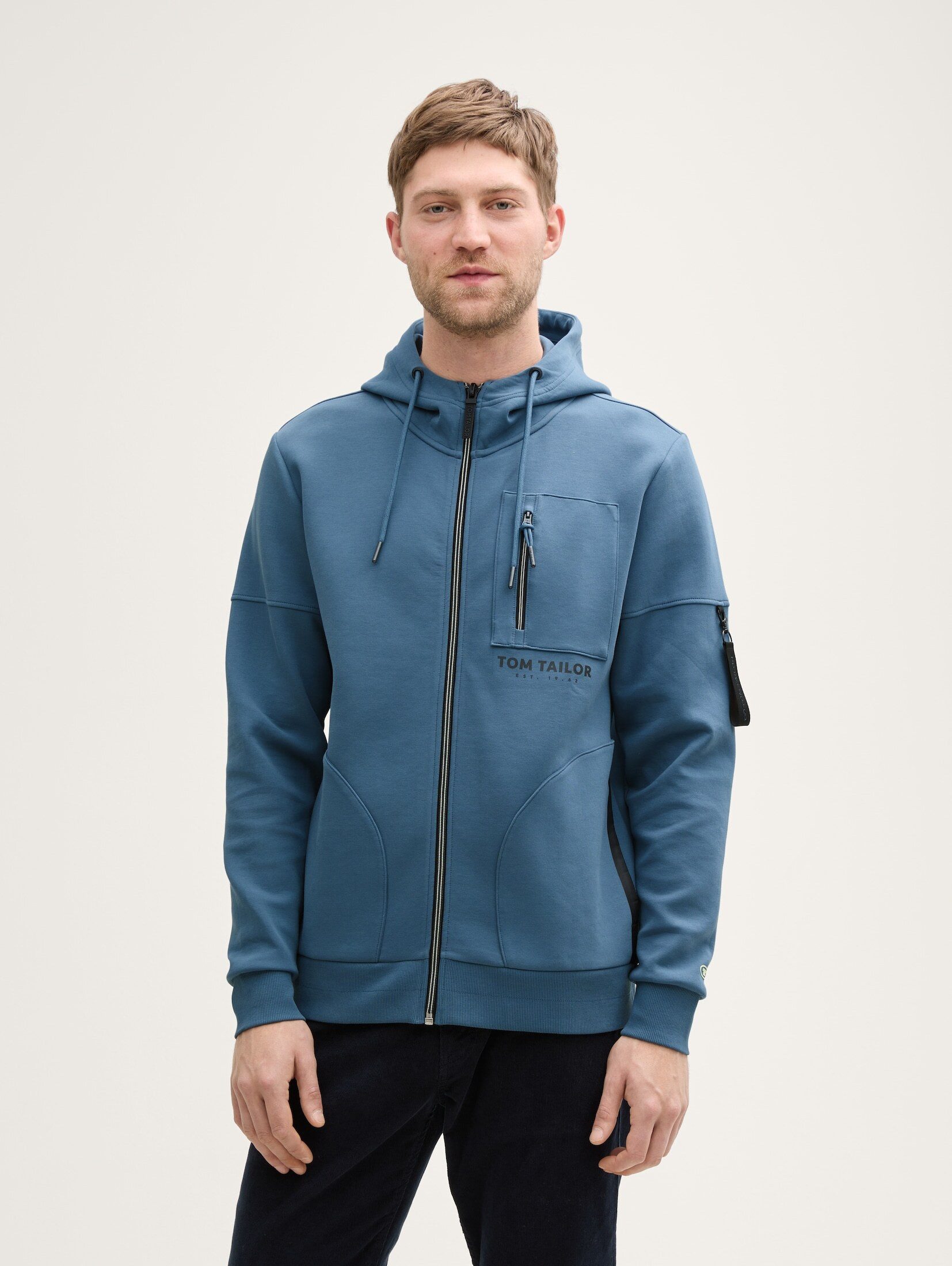 Sweatshirt Hoodie Sweatjacke mit Taschen