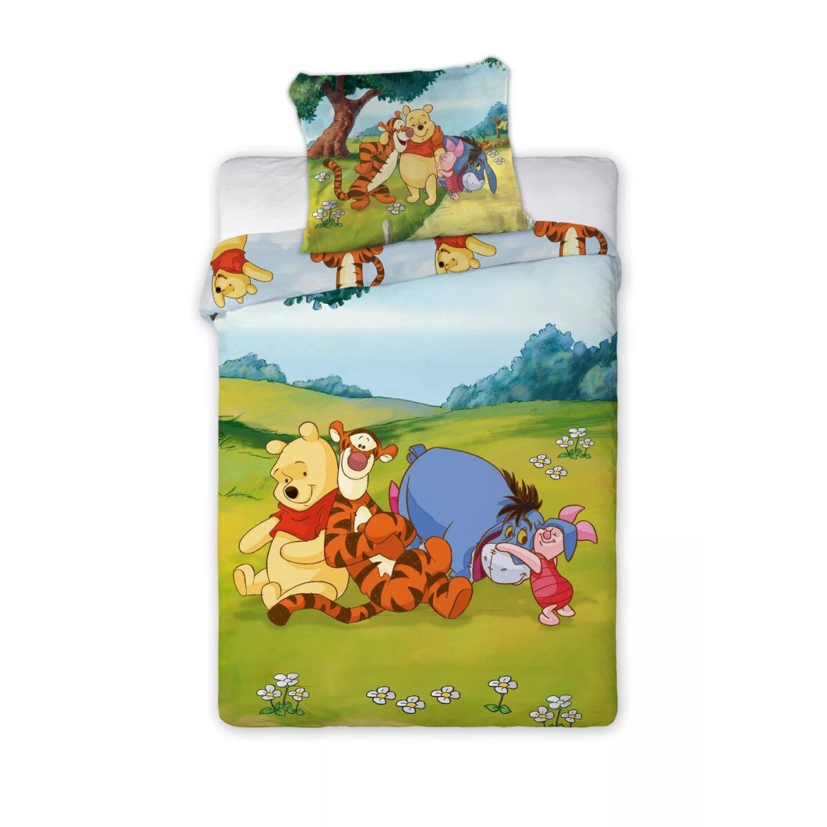 Disney Kinderbettwäsche Disney Winnie Puuh Sunny Meadow Kinderbettwäsche