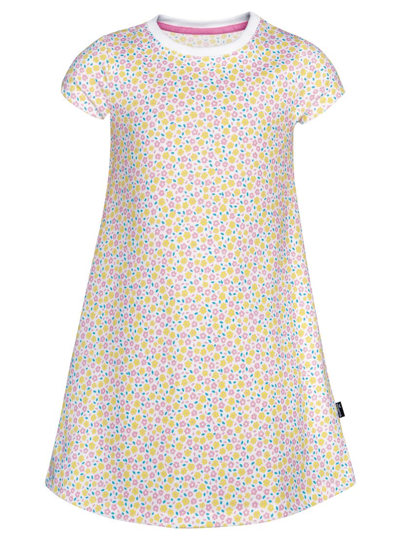 Trigema Jerseykleid TRIGEMA Kleid mit Allover Blumen-Print (1-tlg)