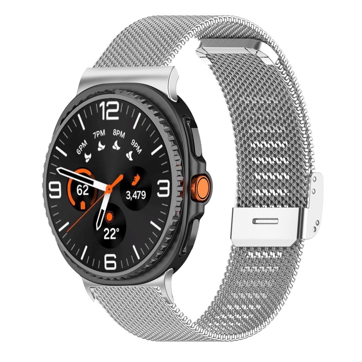 Wigento Smartwatch-Armband Für Samsung Galaxy Watch 8 / 8 Classic Edelstahl günstig online kaufen