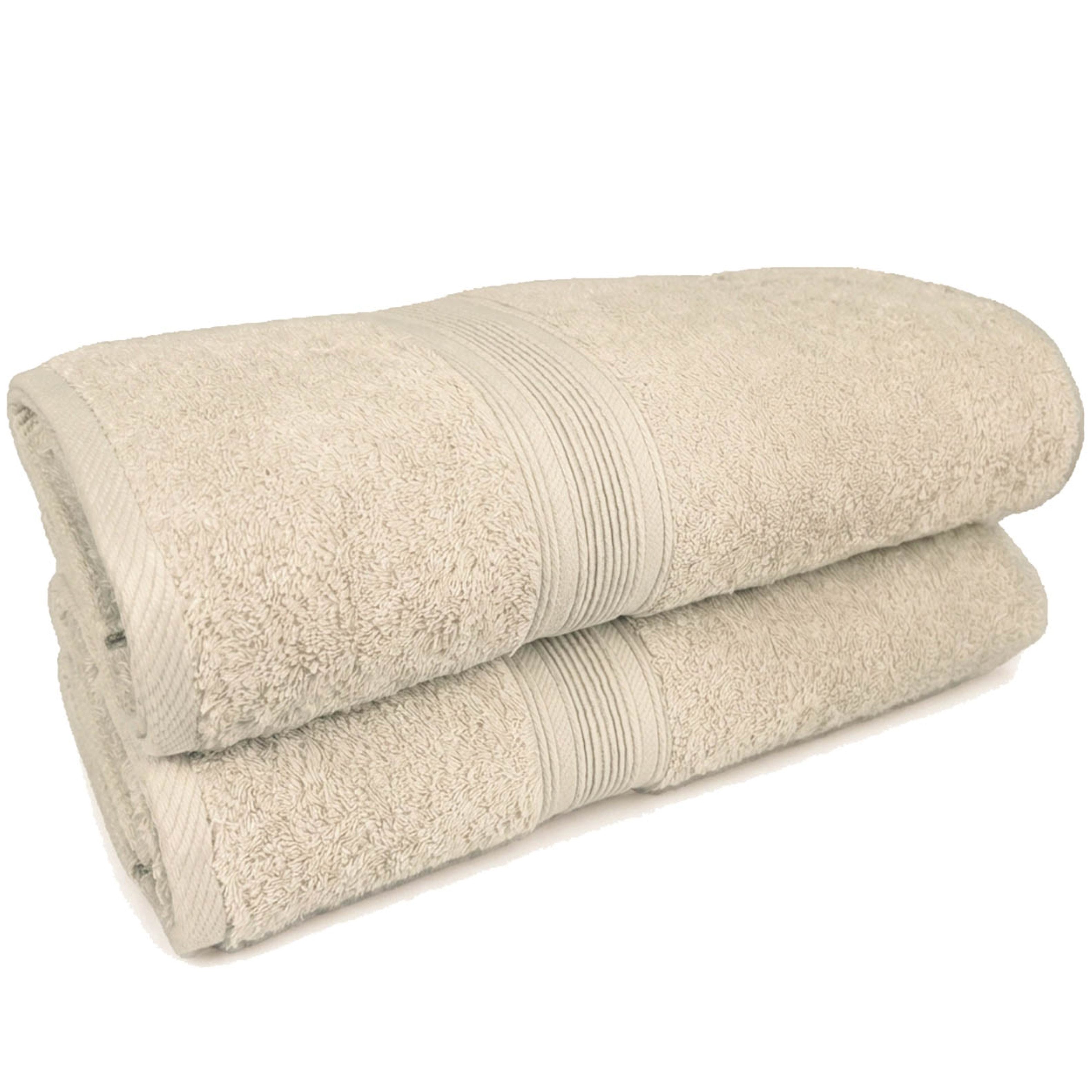 OTTO home Badetücher Finnja, 2 Premium Duschtücher, 550 gr/m², 70x140cm, Frottier (2-St), 100% Baumwolle, unifarben, weich & flauschig, 5 Jahre Garantie