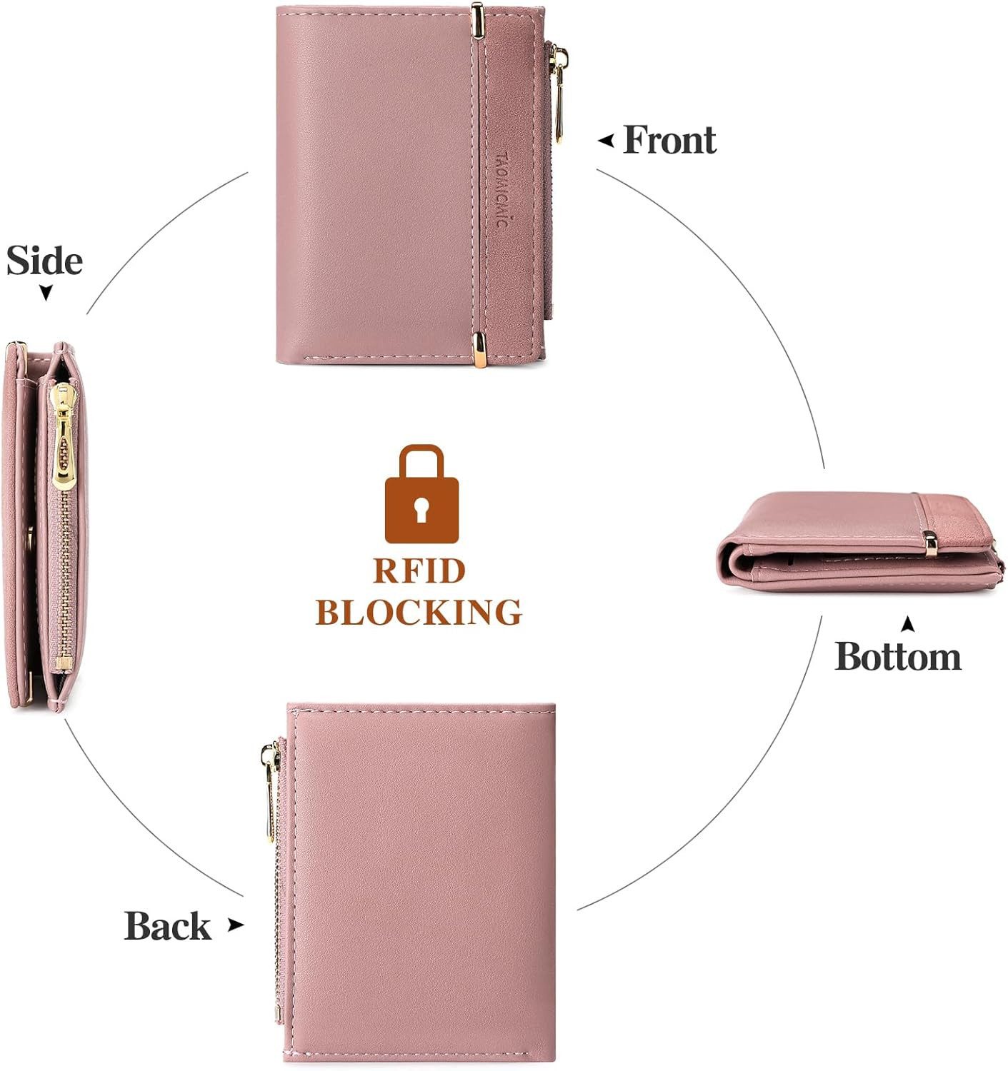 Coonoor Geldbörse Damen Klein, Leder Kleines günstig online kaufen