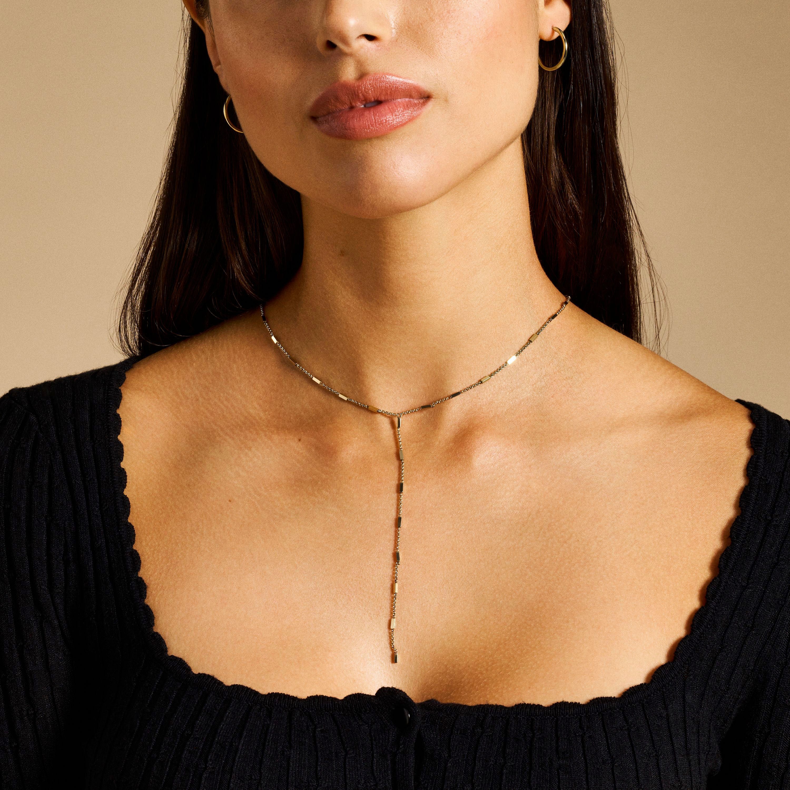 Fossil Y-Kette Schmuck Geschenk Edelstahl Halskette Jewelry