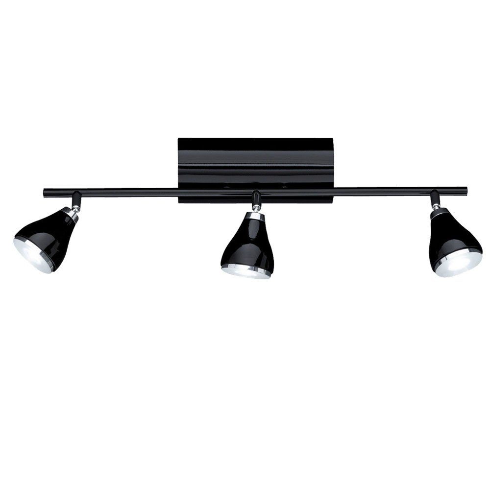 WOFI LED Deckenleuchte, LED-Leuchtmittel fest verbaut, Warmweiß, LED Decken Strahler Wohn Zimmer Beleuchtung Flur Lampe schwarz Spots