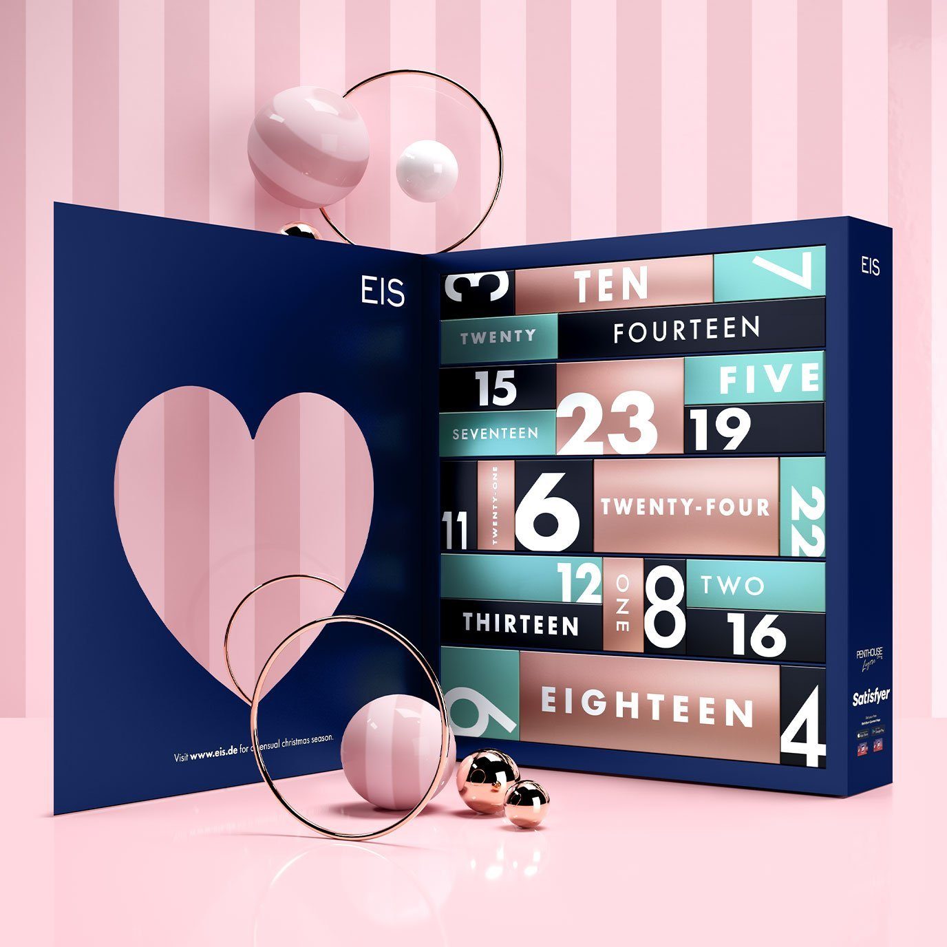 EIS Geschenke erotische & sinnliche 24 EIS für Adventskalender Singles 2022 erotischer Sex Erotik-Toy-Set Sex-Toys; Paare, Deluxe