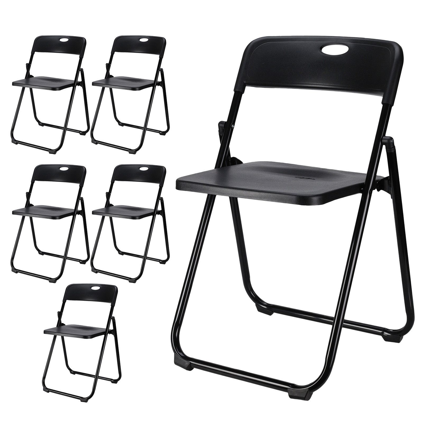 Koopman Klappstuhl Besucherstuhl Gartenstuhl Campingstuhl Schwarz günstig online kaufen