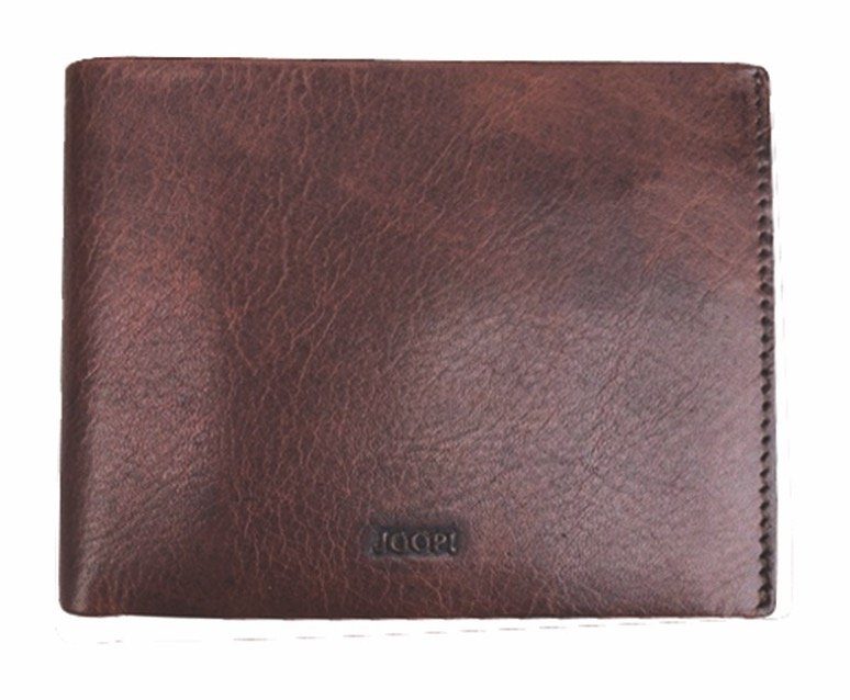 Joop! Geldbörse loreto typhon billfold mh9, aus Leder dunkelbraun