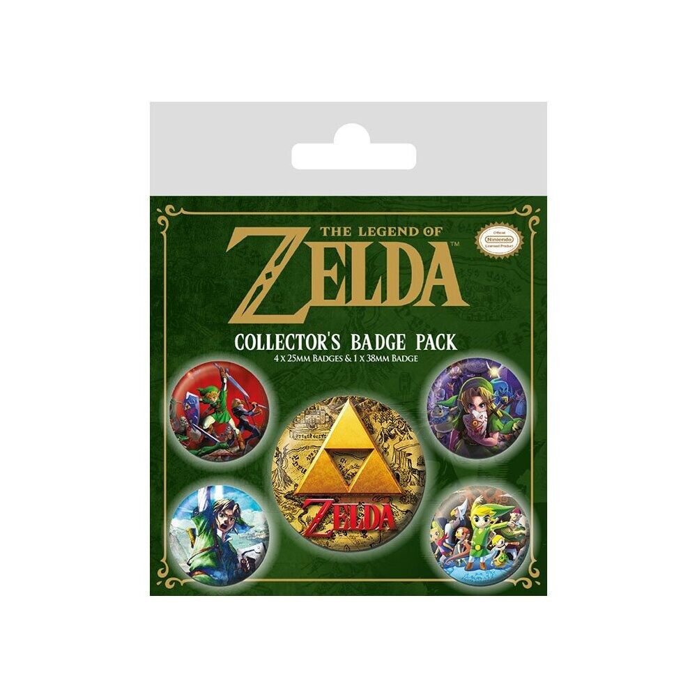 Pyramid International Anstecknadel Legend of Zelda Ansteck-Buttons 5er-Pack Classics