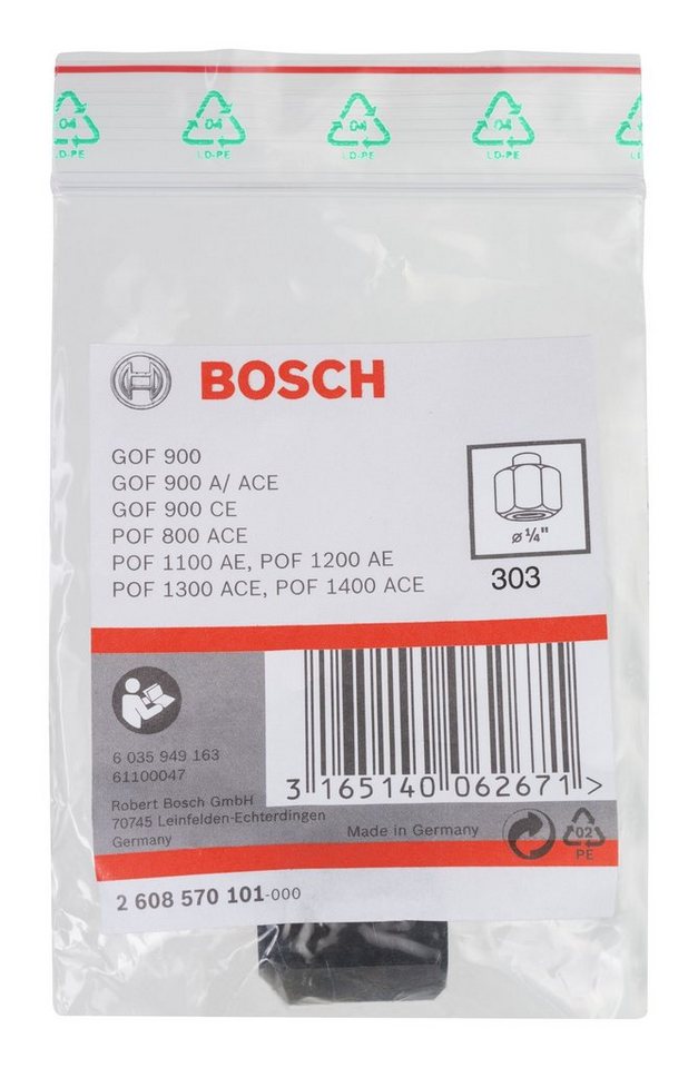 Thumbnail - BOSCH Spannzange, Schlüsselweite - 19 mm x 1/4"