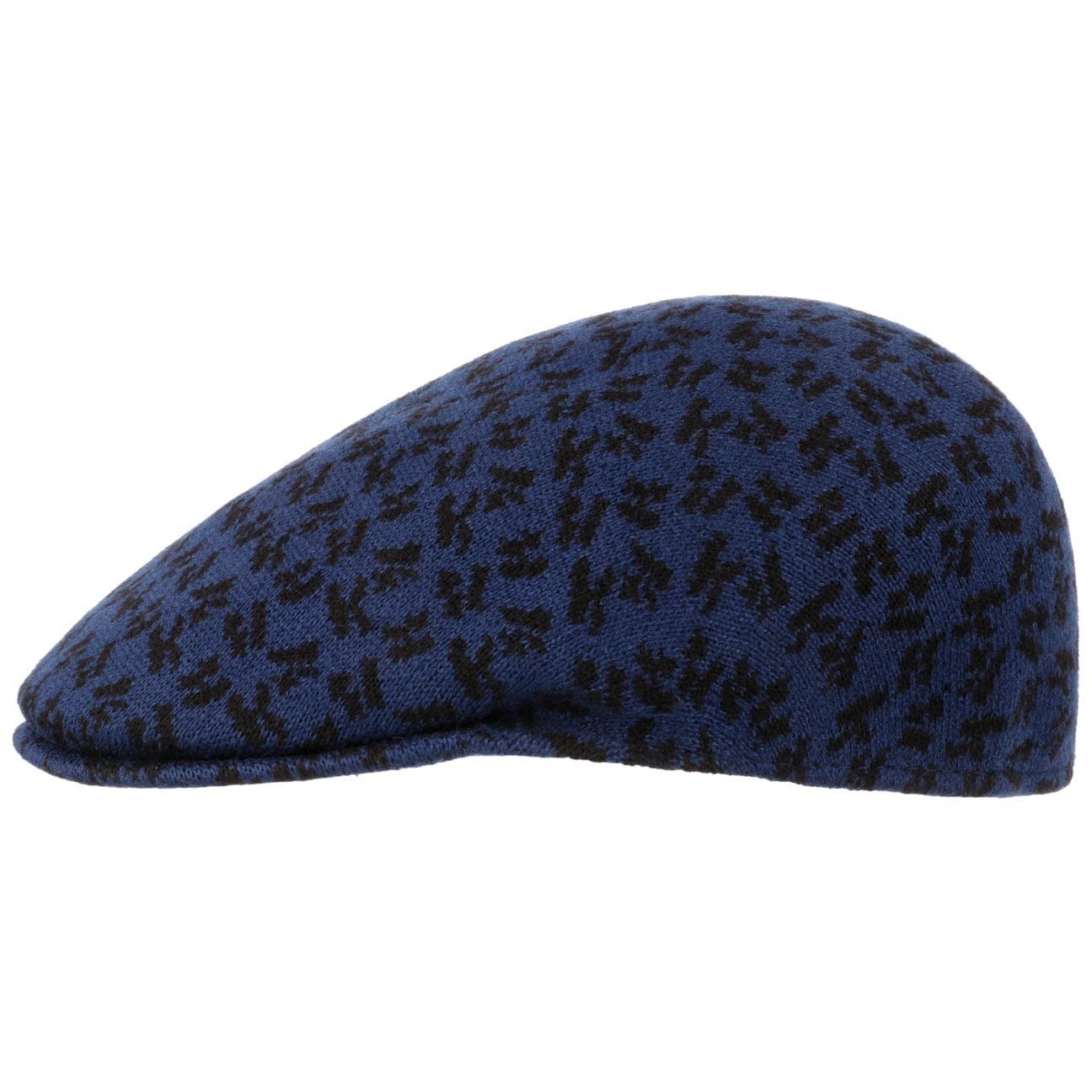 Kangol Flat Cap (1-St) Schirmmütze mit Schirm blau