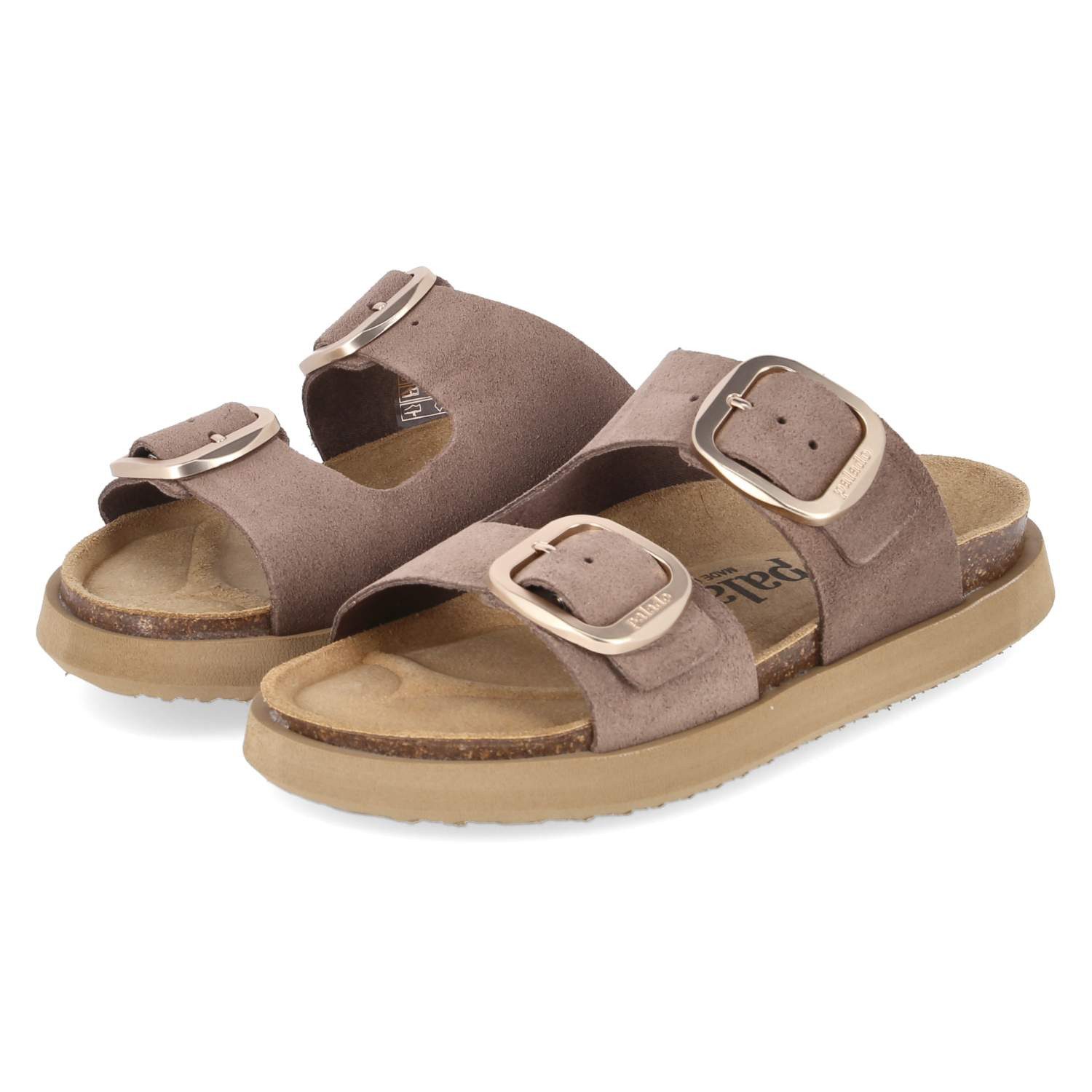 Palado Palado PALA-261-780483-01 Damen Rauleder taupe Pantolette