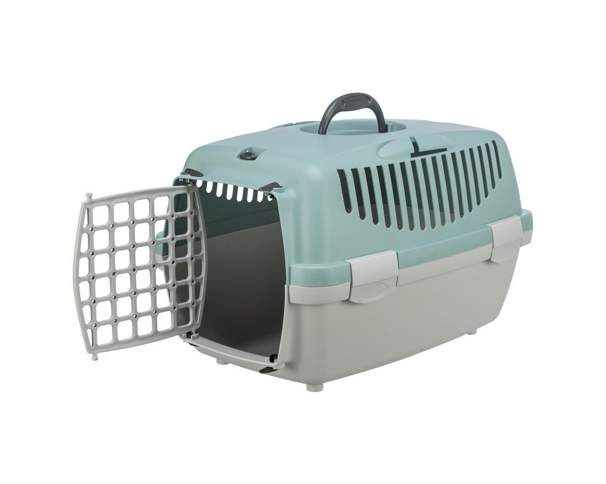 Thumbnail - TRIXIE Tiertransportbox Transportbox Capri hellgrau/salbei für Katzen
