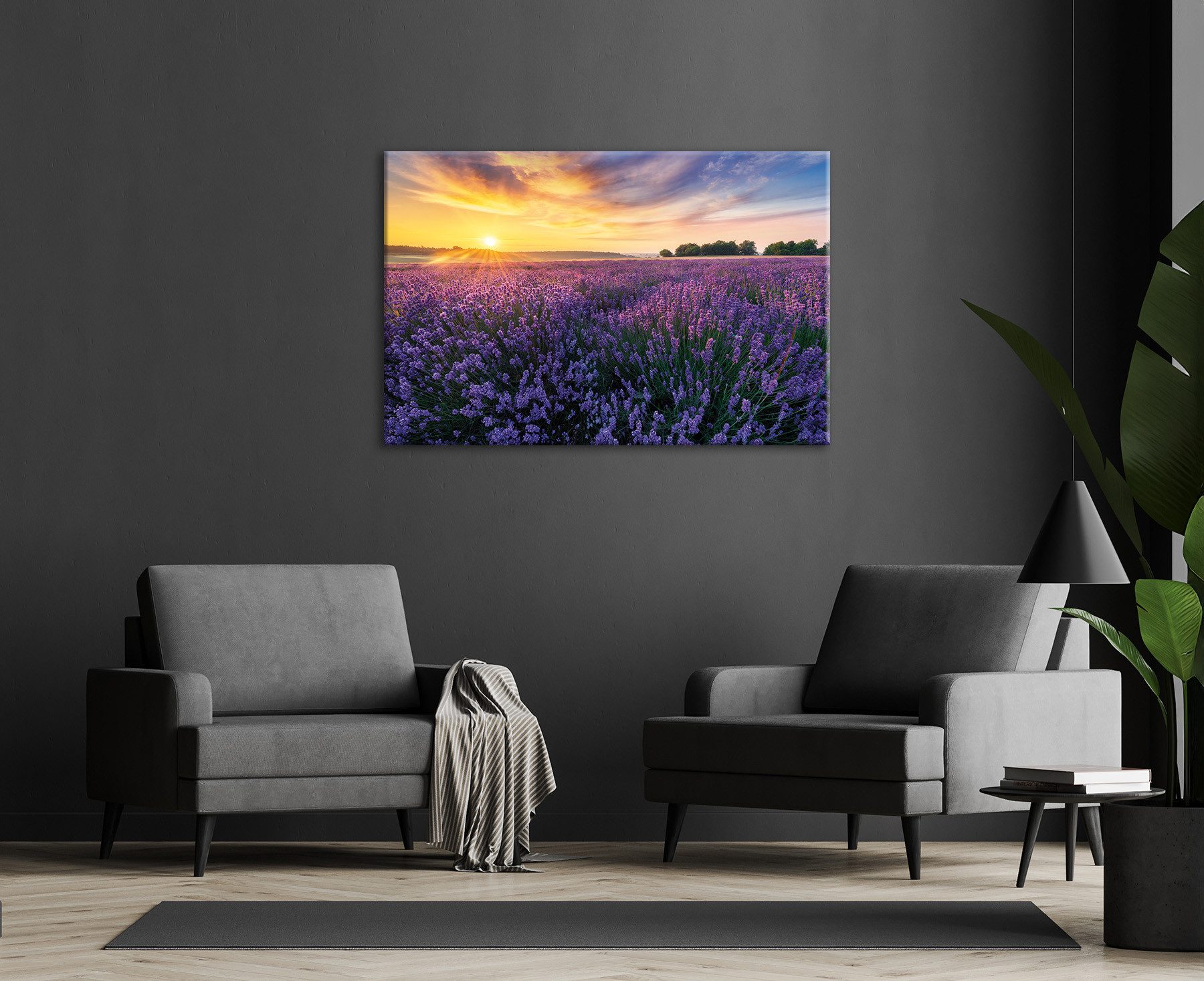 Bönninghoff Leinwandbild, Felder, Sonnenaufgang (1 St) günstig online kaufen