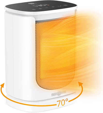 Paris Rhône Heizlüfter Energiesparen Keramiklüfter mit Thermostat, Automatischer Oszillation, 2000 W, 12Std.Timer, für Wohnräume, Büro, Schlafzimmer
