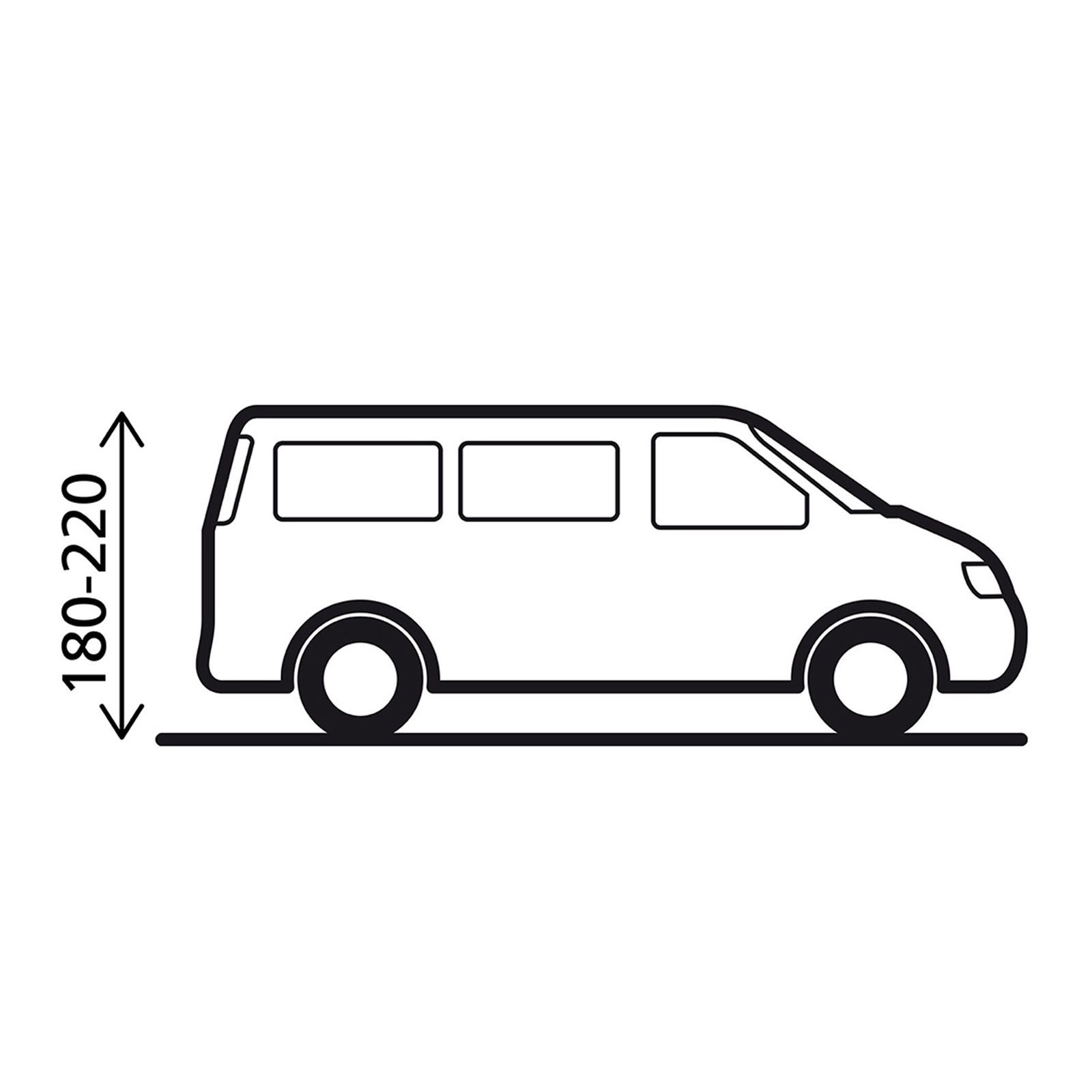 Air Van, VW Zelt Bus aufblasbares 2.0 Aufblasbar 180-220 BRUNNER Zelt Camping Vorzelt Trouper Luft