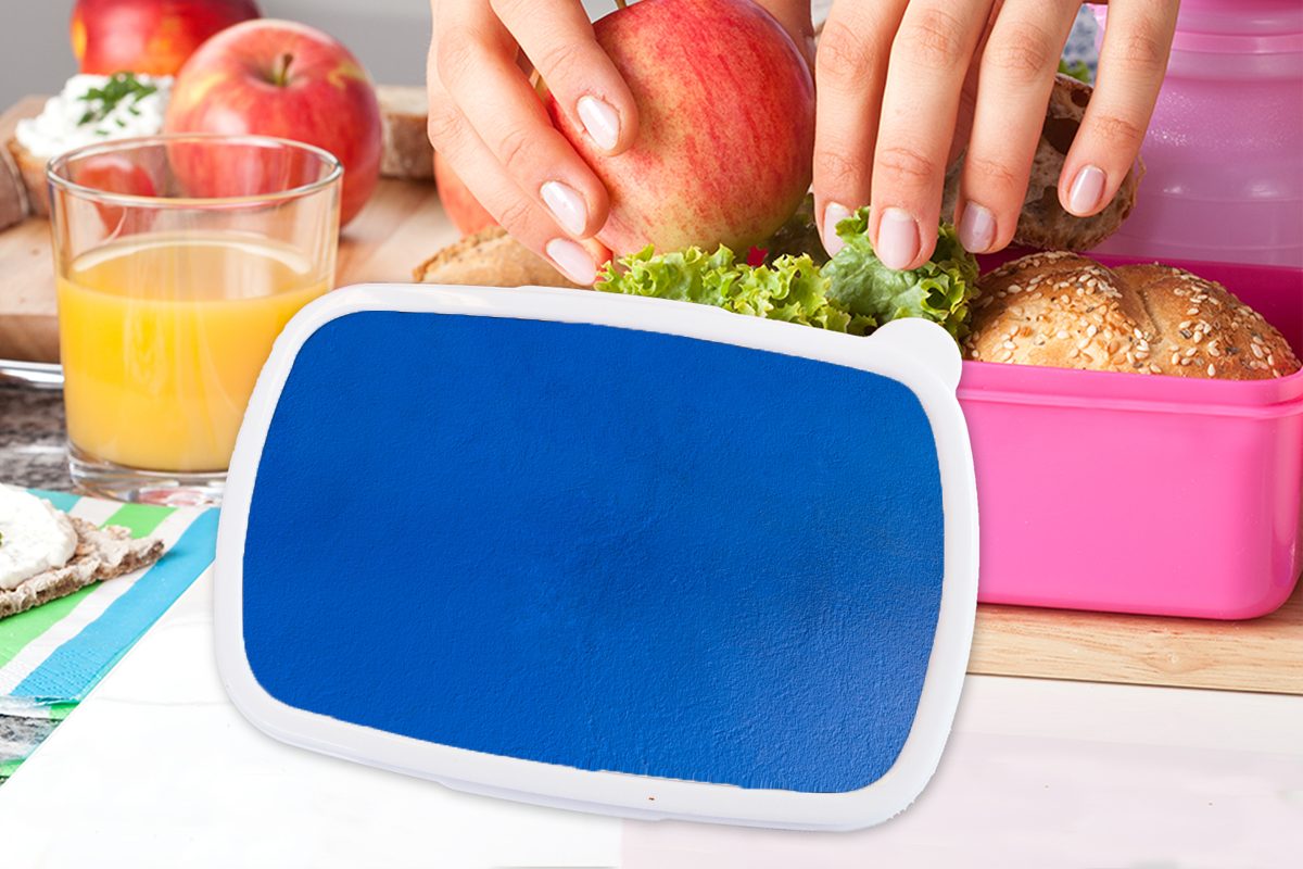MuchoWow Mädchen, Kunststoff, - Brotbox Wand (2-tlg), Snackbox, rosa Kunststoff Brotdose Blau, Farbe Erwachsene, Kinder, - Lunchbox für