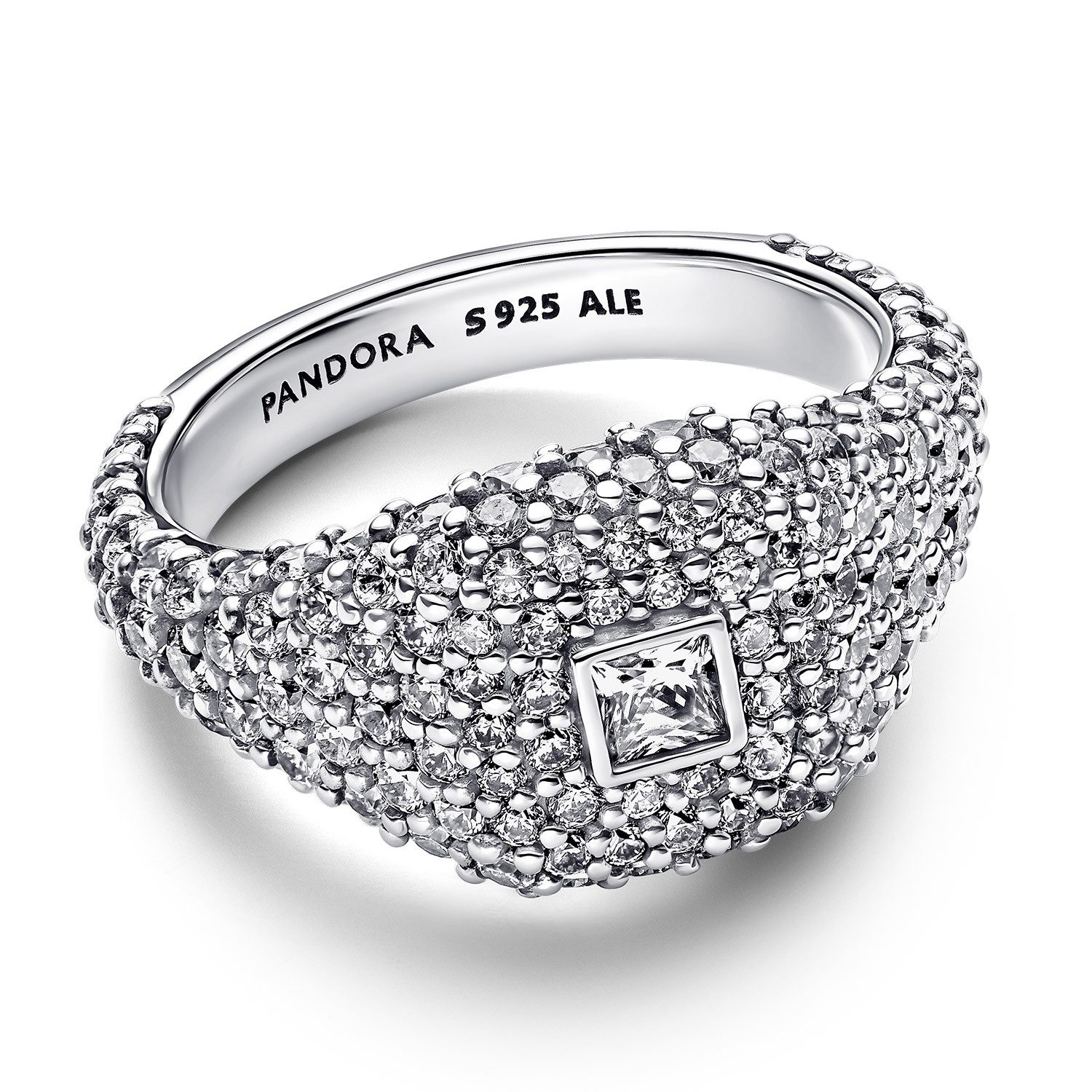 Pandora Silberring Cocktailring für Silber Quadratisches günstig online kaufen