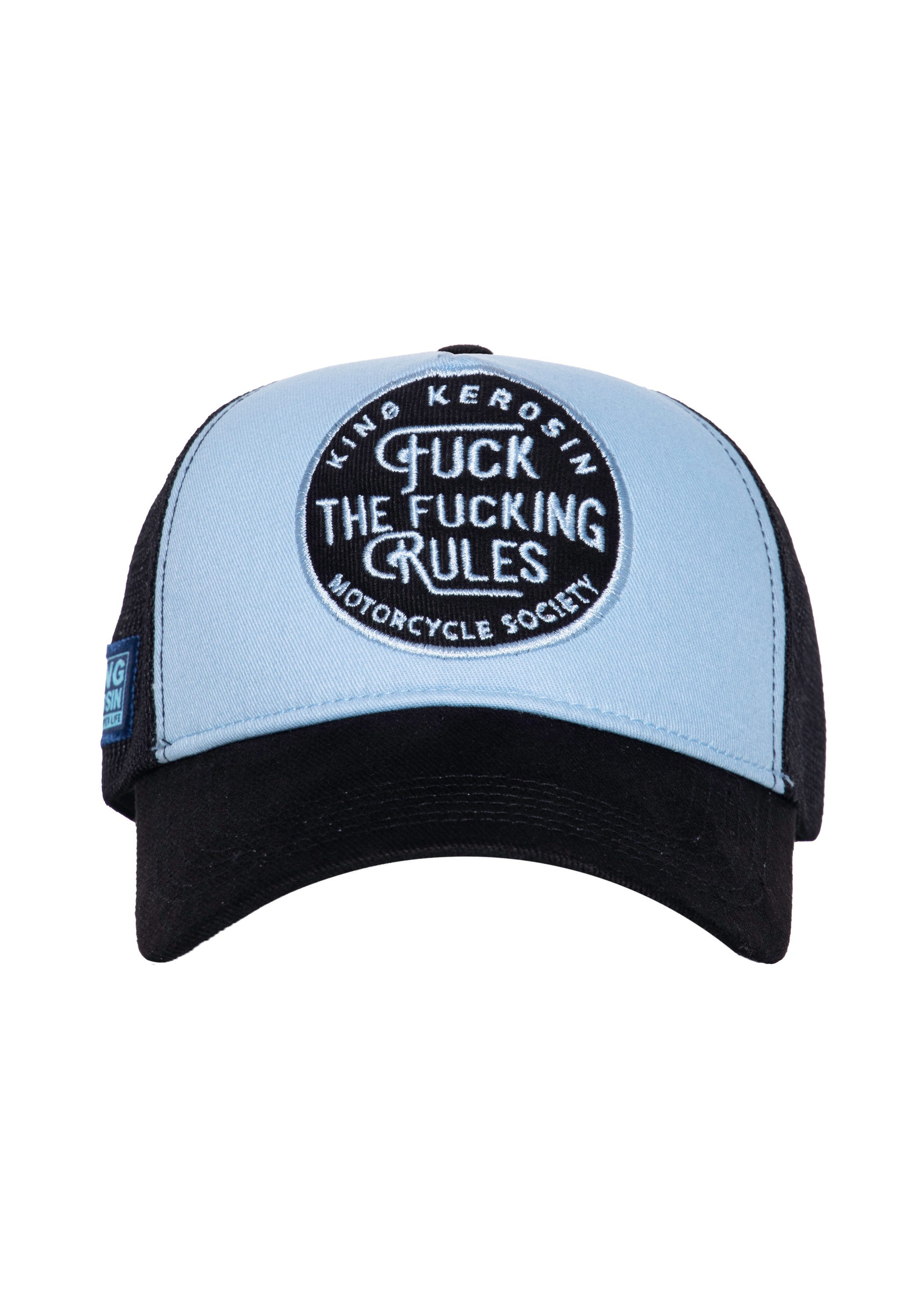 KingKerosin Trucker Cap F*ck The F*cking Rules (1-St) mit Frontpatch