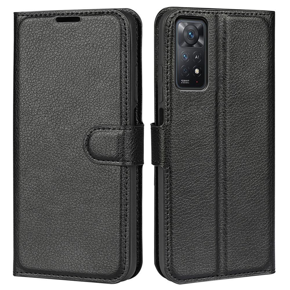 betterfon Handyhülle Handytasche für Xiaomi Redmi Note 11 Pro/ Redmi Note 12 Pro 4G Schwarz, 3 Kartenfächer, Magnetverschluss & Standfunktion im Lederlook