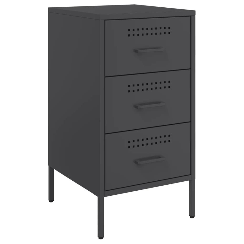 vidaXL Nachttisch Nachttisch Schwarz 36x39x68 cm günstig online kaufen