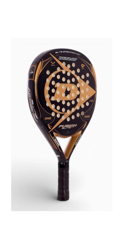 Dunlop Padelschläger Fusion Elite Pro 365g/Rund/Freizeit schwarz/gold