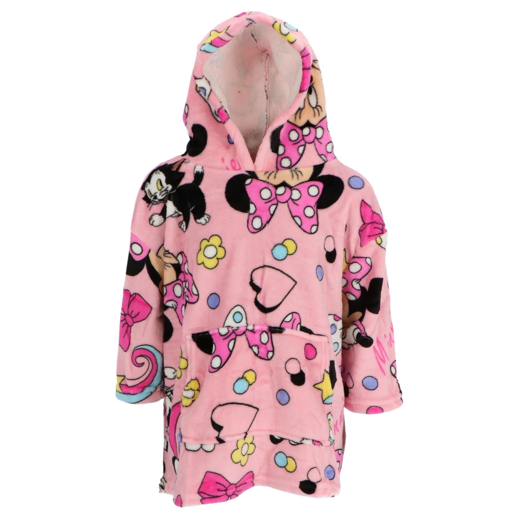 Wohndecke Kapuzendecke Fleece Kuscheldecke mit Kapuze 3-6 Jahre 100 % Polyester, Disney Minnie Mouse