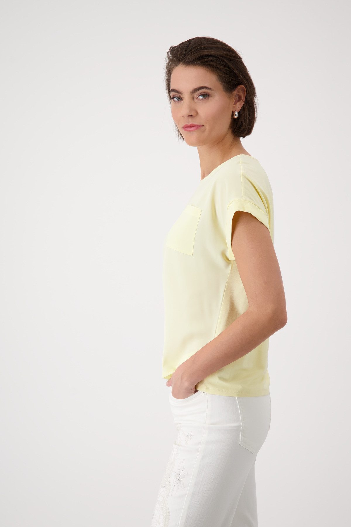 Monari Schlupfbluse mit aufgesetzter Tasche