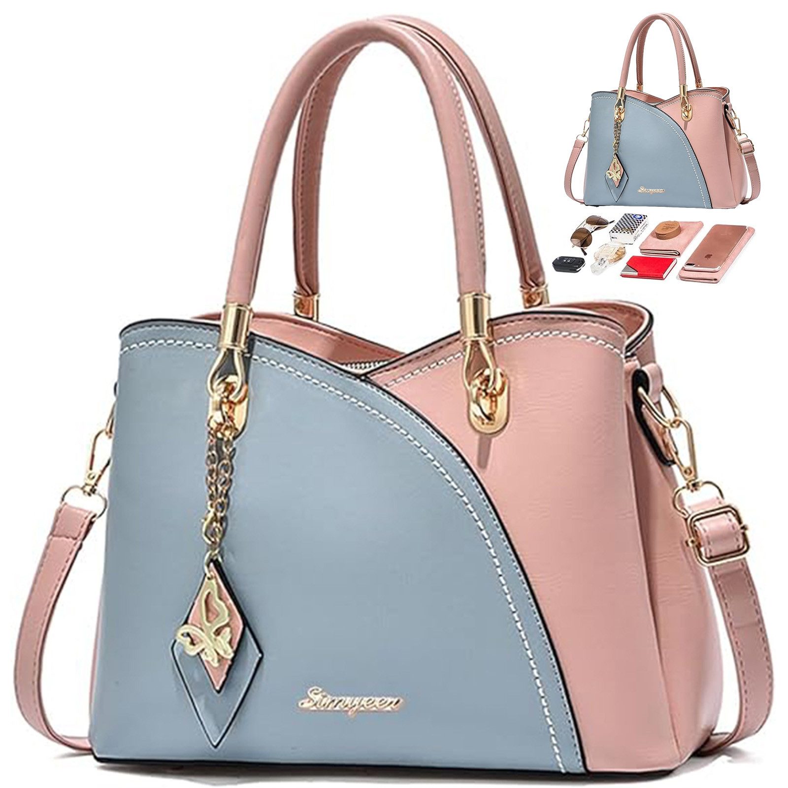 MODFU Henkeltasche Umhängetasche Handtasche Tragetasche Aktentasche günstig online kaufen