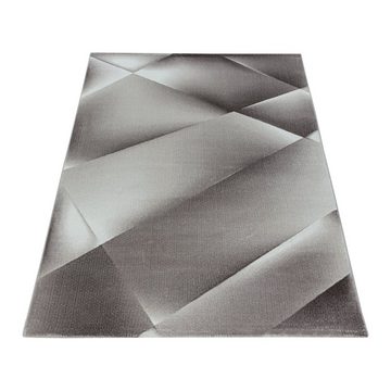 Designteppich Abstrakt Design, SIMPEX24, Läufer, Höhe: 9 mm, Kurzflor Teppich Abstrakt Design Teppich Braun Teppich Wohnzimmer