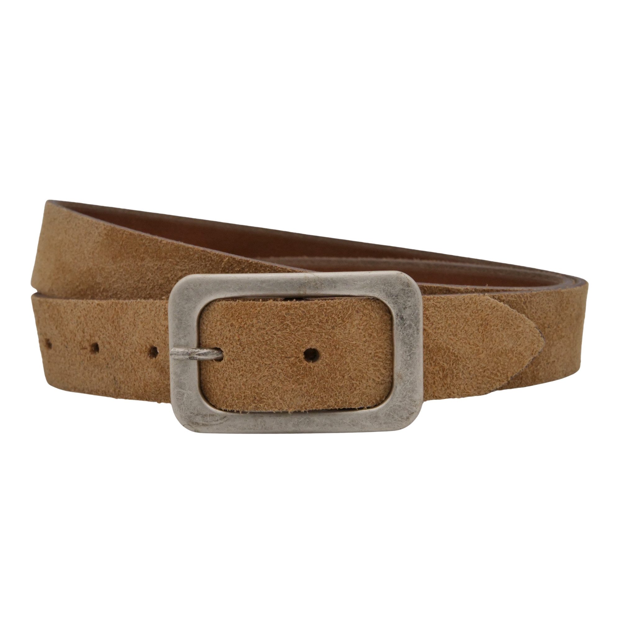 AnnaMatoni Ledergürtel AnnaMatoni Damen Ledergürtel in hochwertigem Velour günstig online kaufen