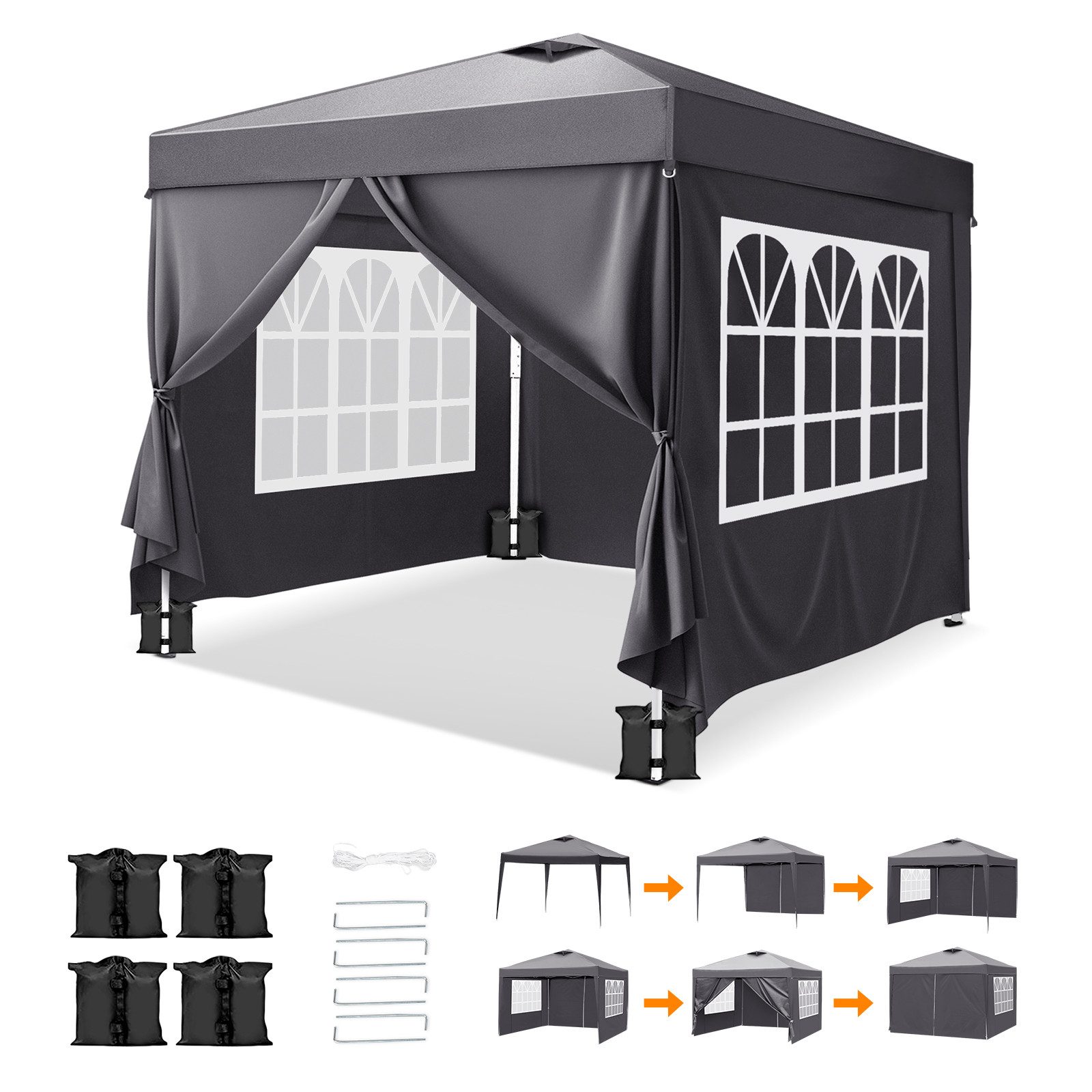 VINGLI Faltpavillon Pop Out Faltpavillon, BxT: 600x300 / 300x300/ 200x200 c günstig online kaufen