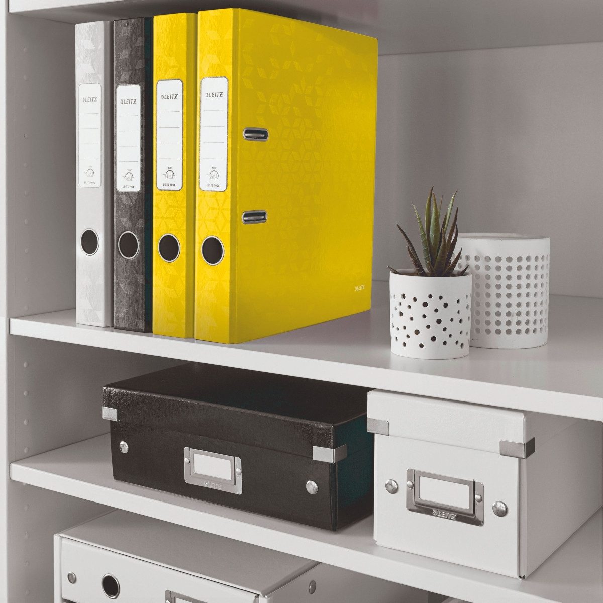 LEITZ Aktenordner Ordner Wow A4 schmal gelb