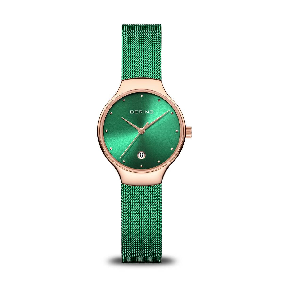 Bering Quarzuhr Green Lights