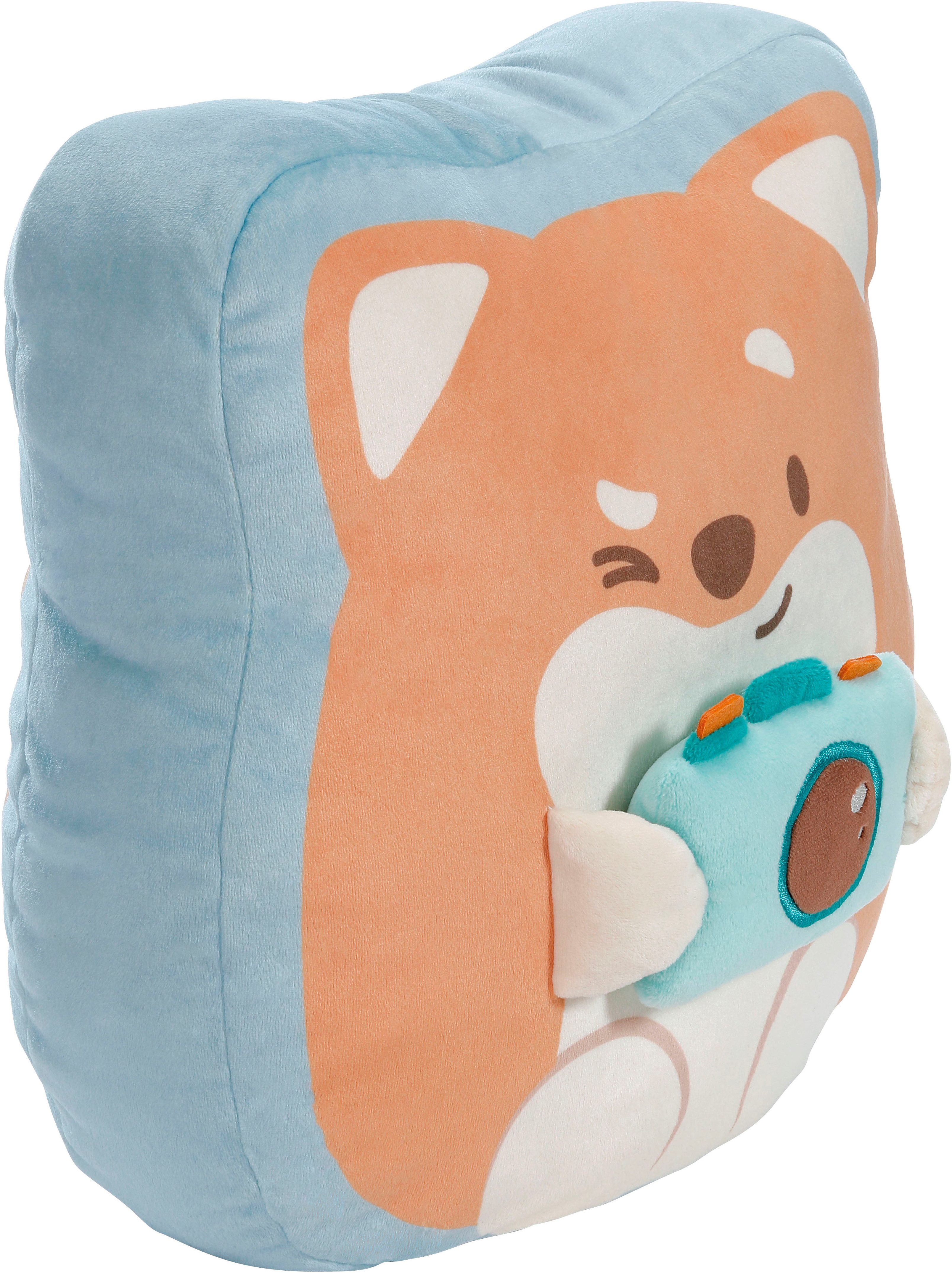 Nici Kuscheltier mymochi, Hund Hiro mit Kamera 35x33x12cm