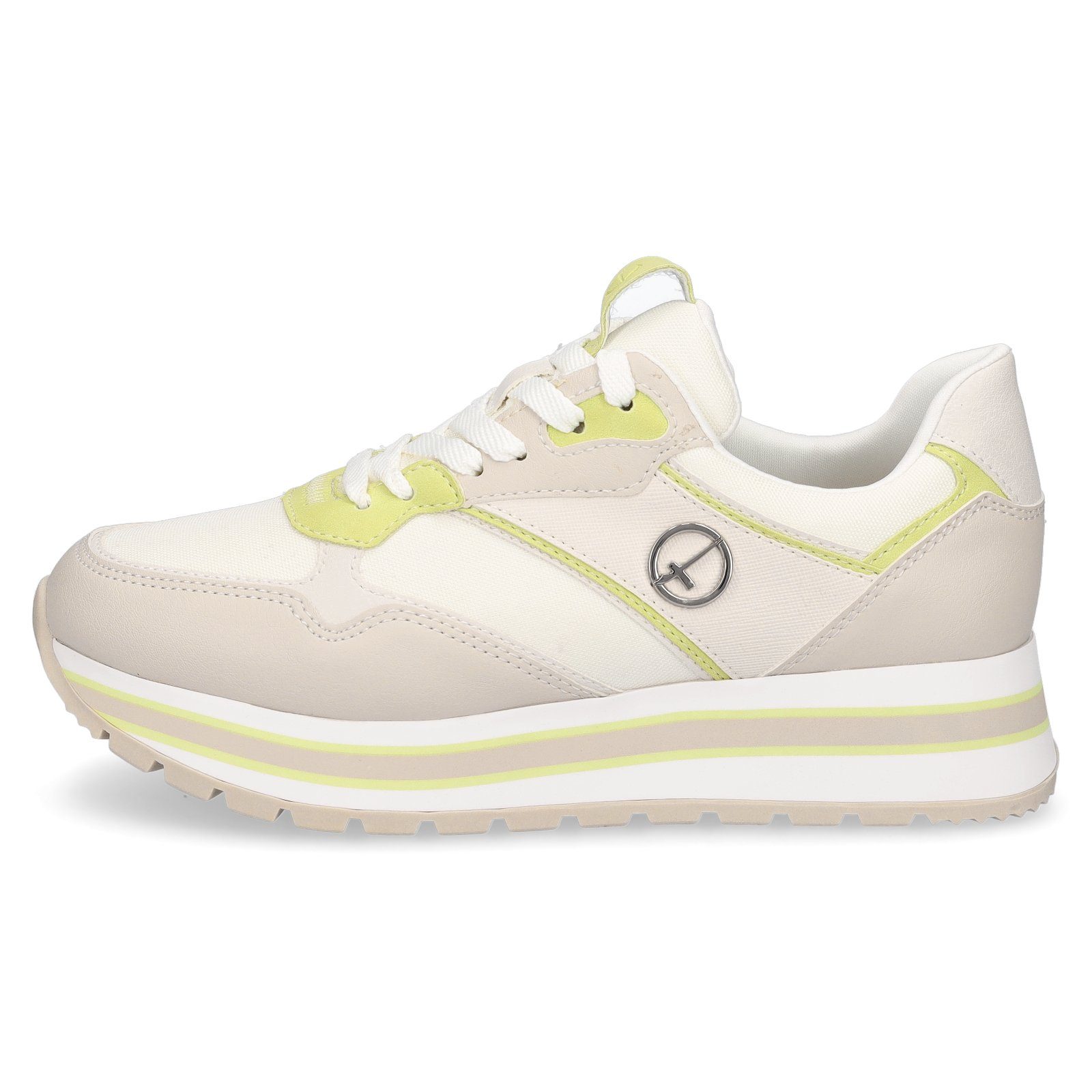 Plateau limette Damen beige Tamaris Sneaker Tamaris Sneaker