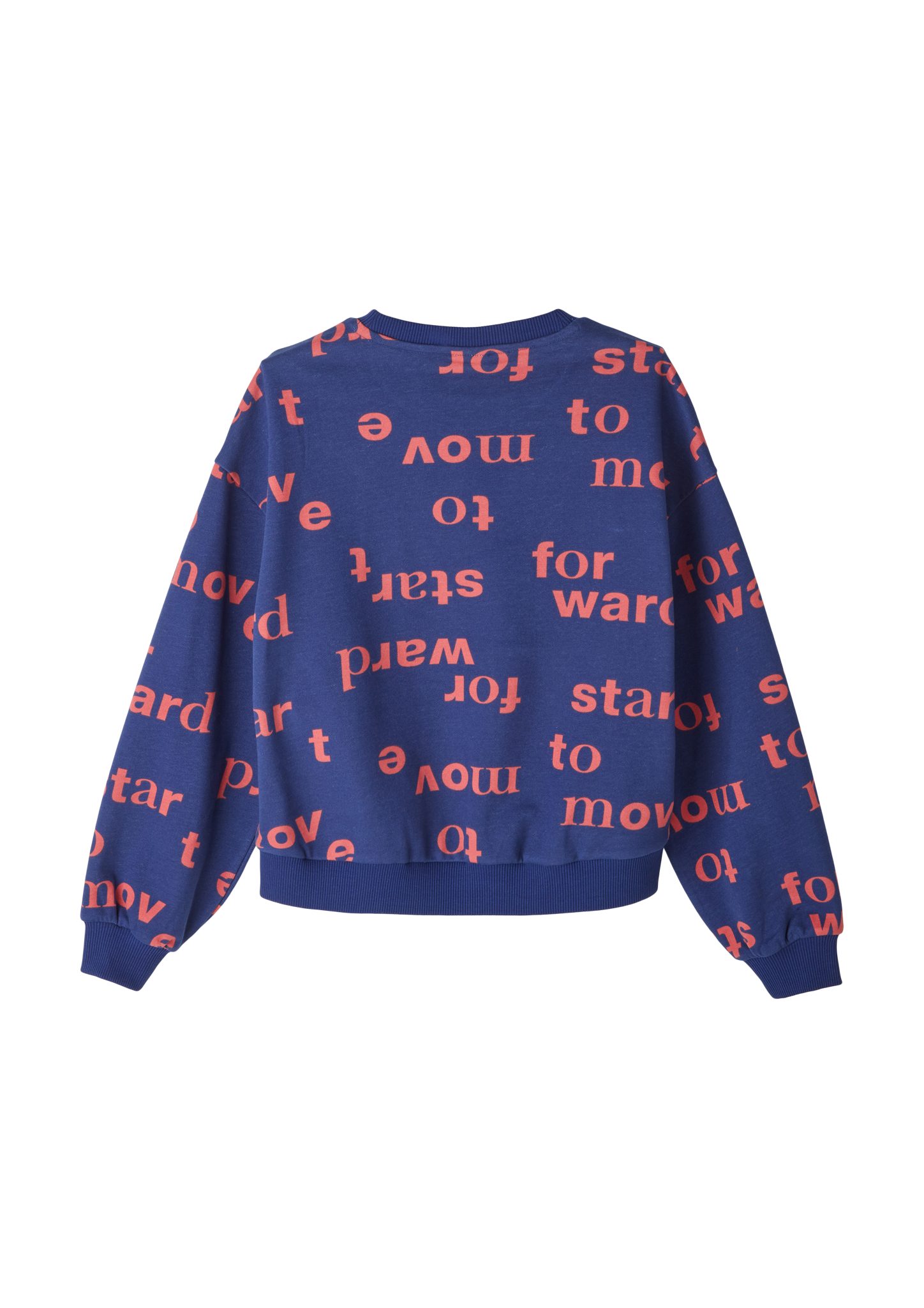 s.Oliver Sweatshirt Sweatshirt mit Allover-Muster ozeanblau
