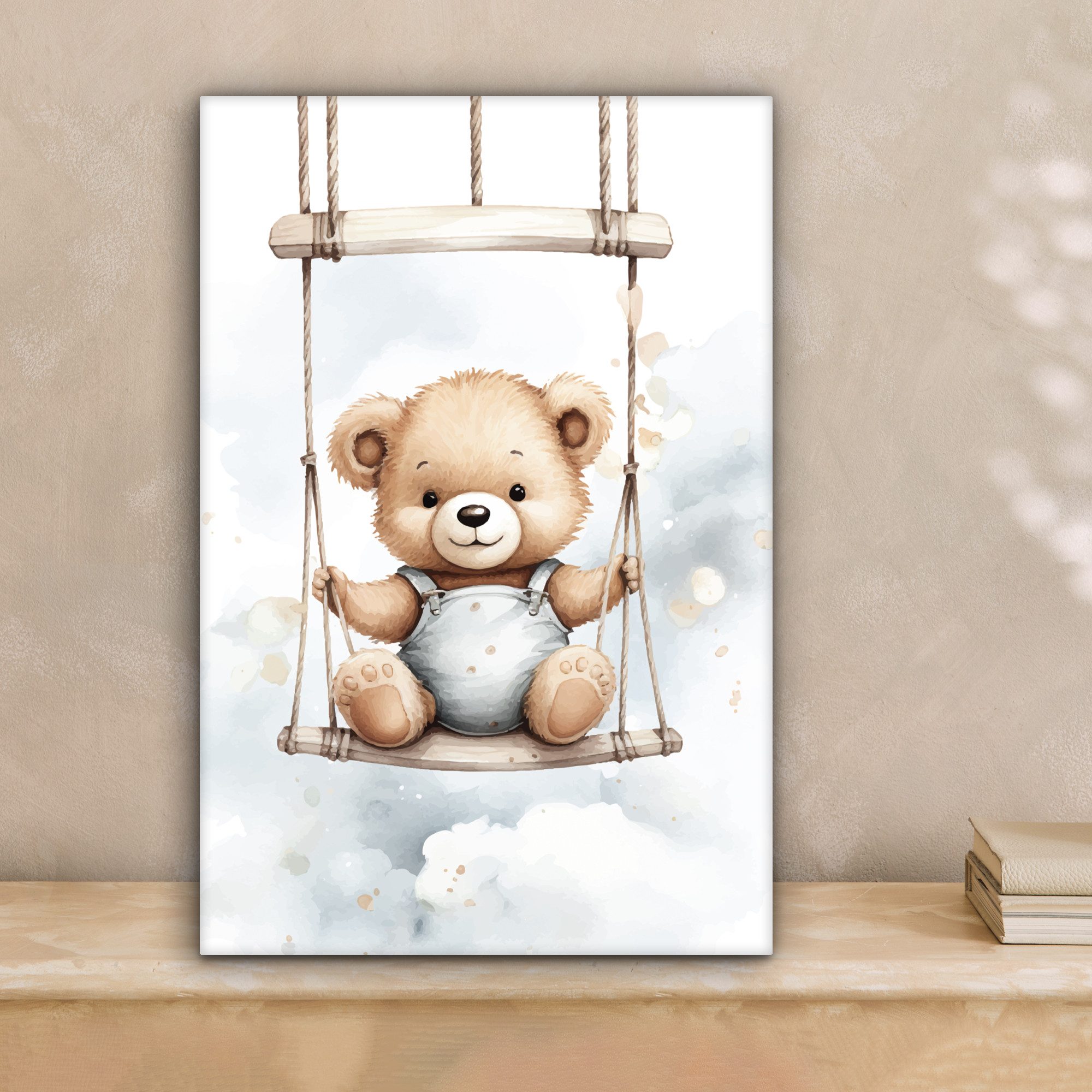 OneMillionCanvasses® Leinwandbild Bär - Baby - Tier - Kinder, Fotodruck (1 günstig online kaufen